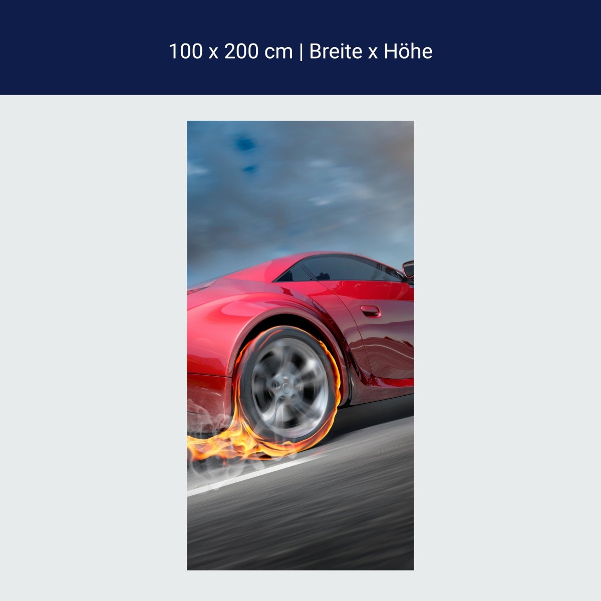 Duschwand Sportwagen in Action M0334 Duschwand Sportwagen in Action M0334