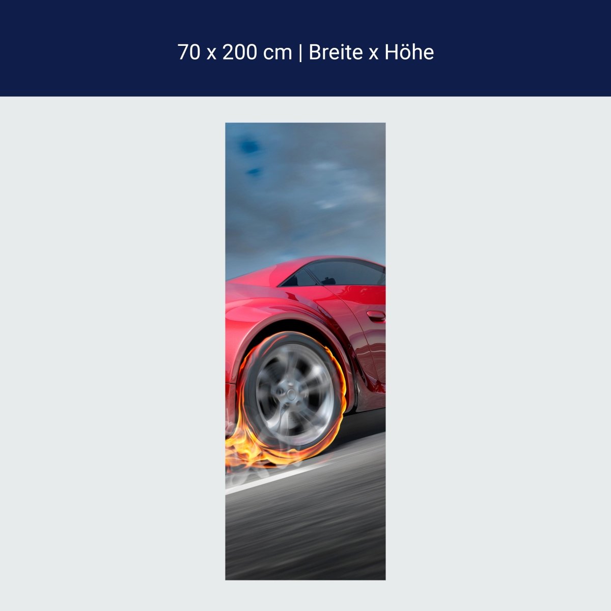 Duschwand Sportwagen in Action M0334 Duschwand Sportwagen in Action M0334