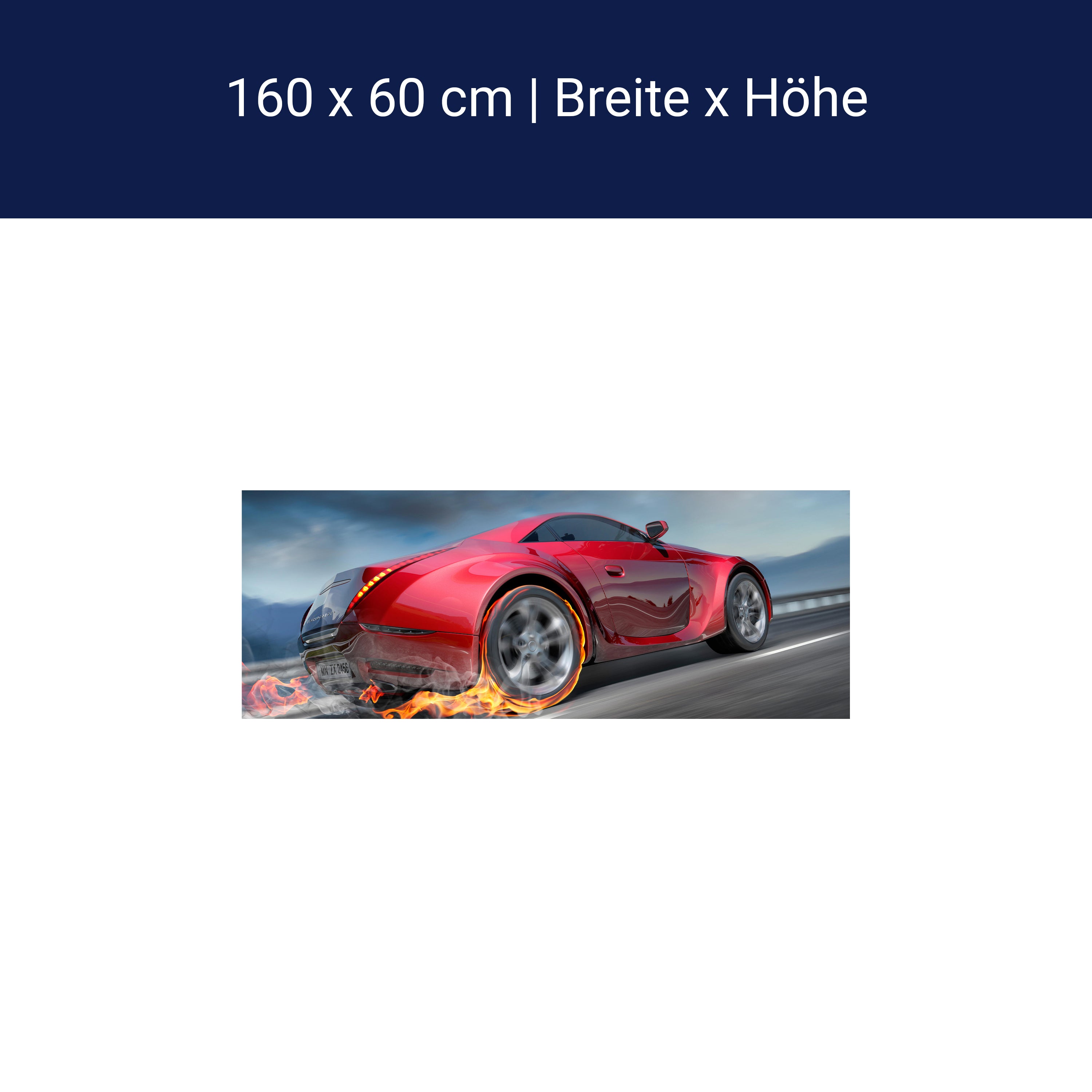 Küchenrückwand Sportwagen in Action M0334 Küchenrückwand Sportwagen in Action M0334