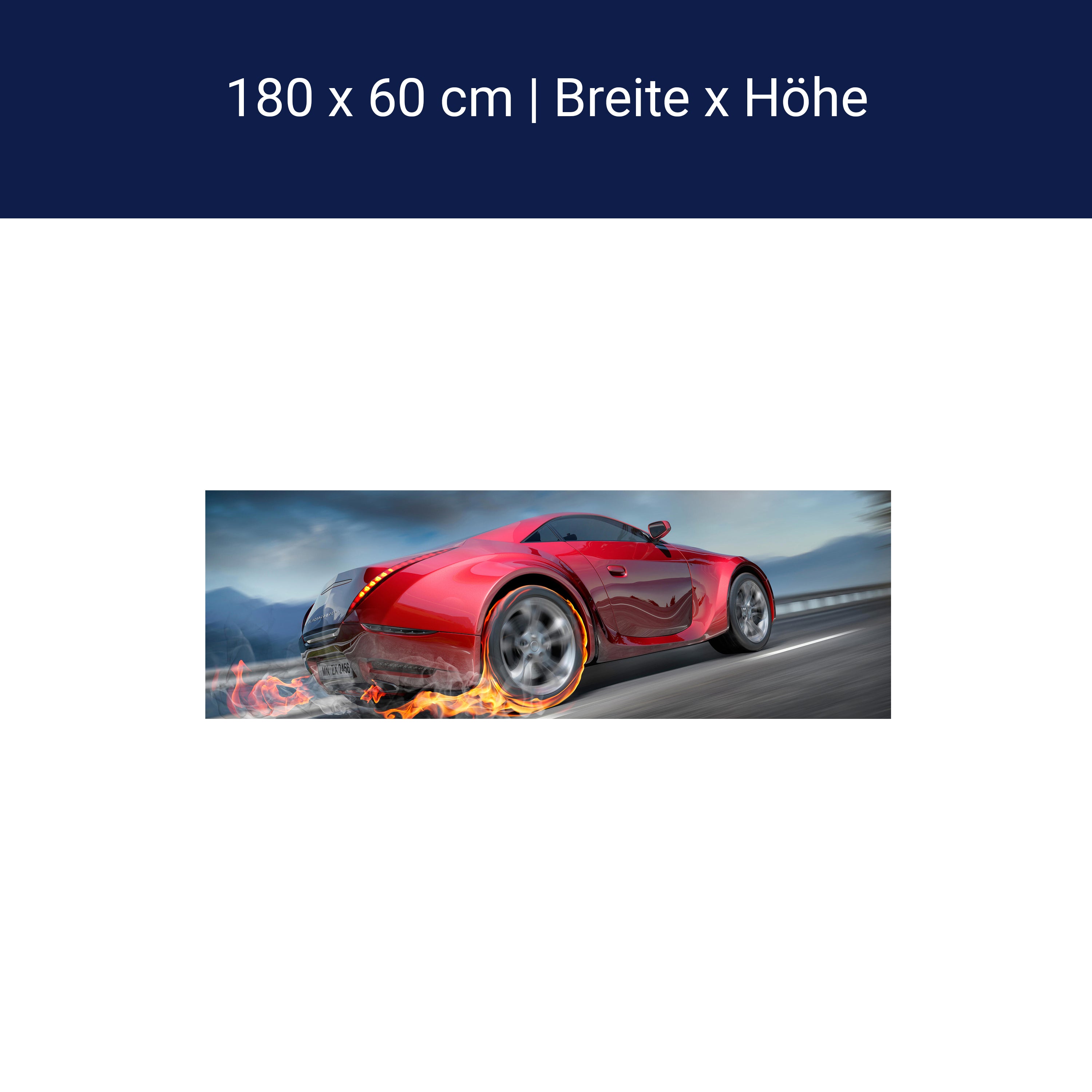 Küchenrückwand Sportwagen in Action M0334 Küchenrückwand Sportwagen in Action M0334