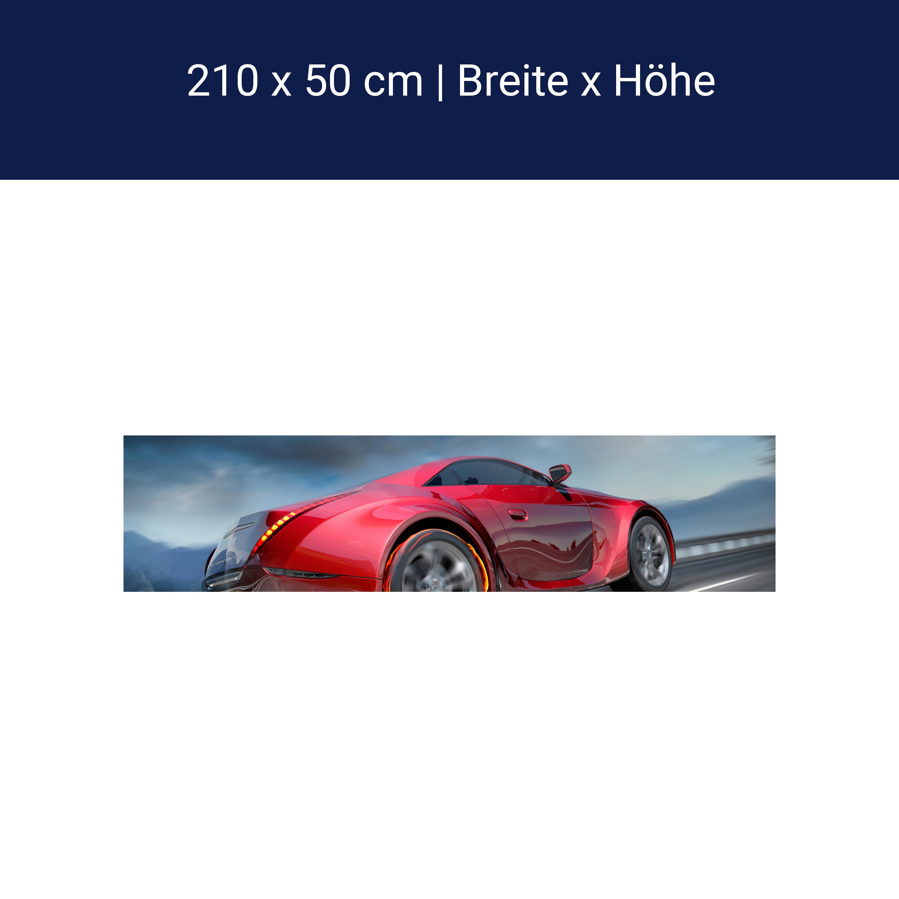 Küchenrückwand Sportwagen in Action M0334 Küchenrückwand Sportwagen in Action M0334