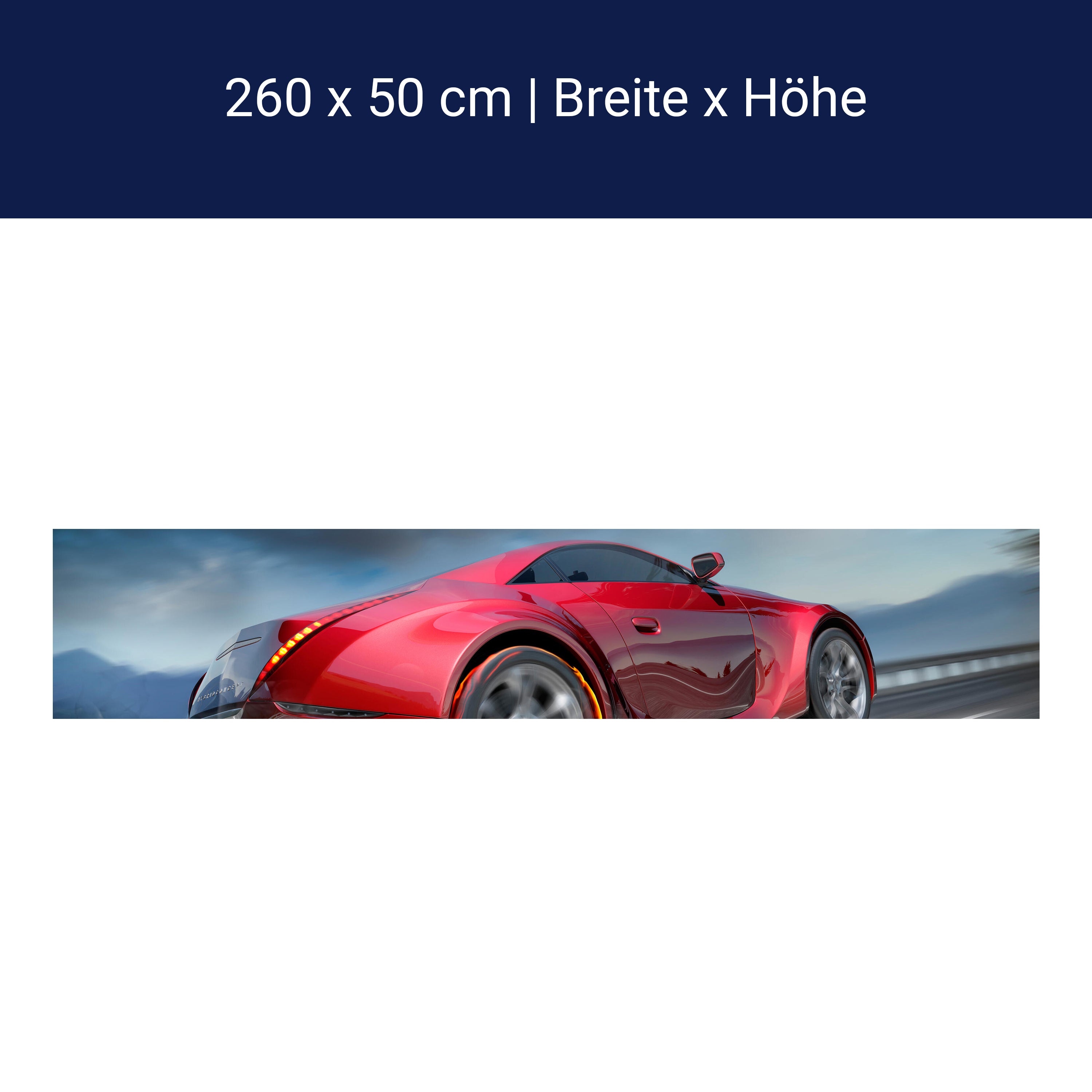 Küchenrückwand Sportwagen in Action M0334 Küchenrückwand Sportwagen in Action M0334