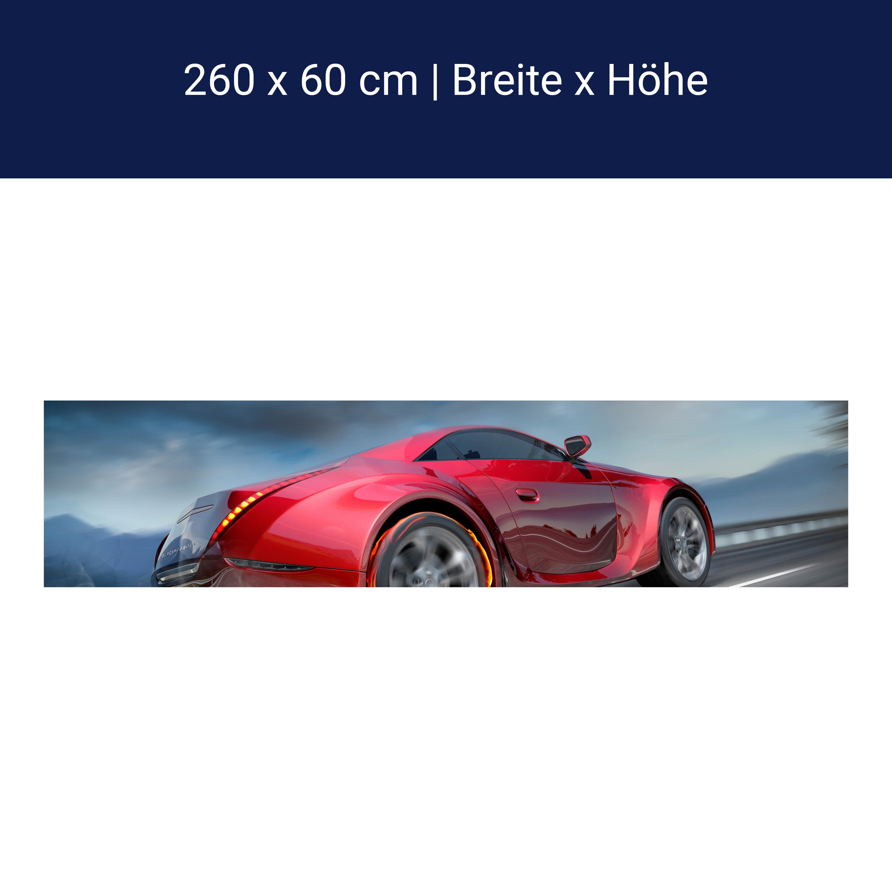 Küchenrückwand Sportwagen in Action M0334 Küchenrückwand Sportwagen in Action M0334