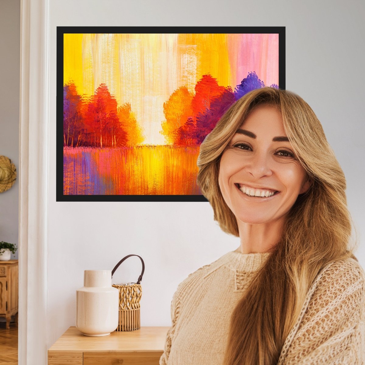 wandmotiv24 Poster, Poster - Kunst, Gemälde, Wald - M0334 - Bild 2 wandmotiv24 Poster, Poster - Kunst, Gemälde, Wald - M0334 - Bild 2