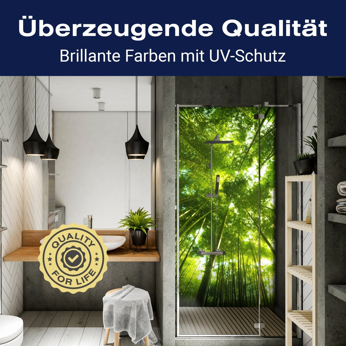 Duschwand Bambus Wald M0338 entdecken - Bild 2 Duschwand Bambus Wald M0338 entdecken - Bild 2