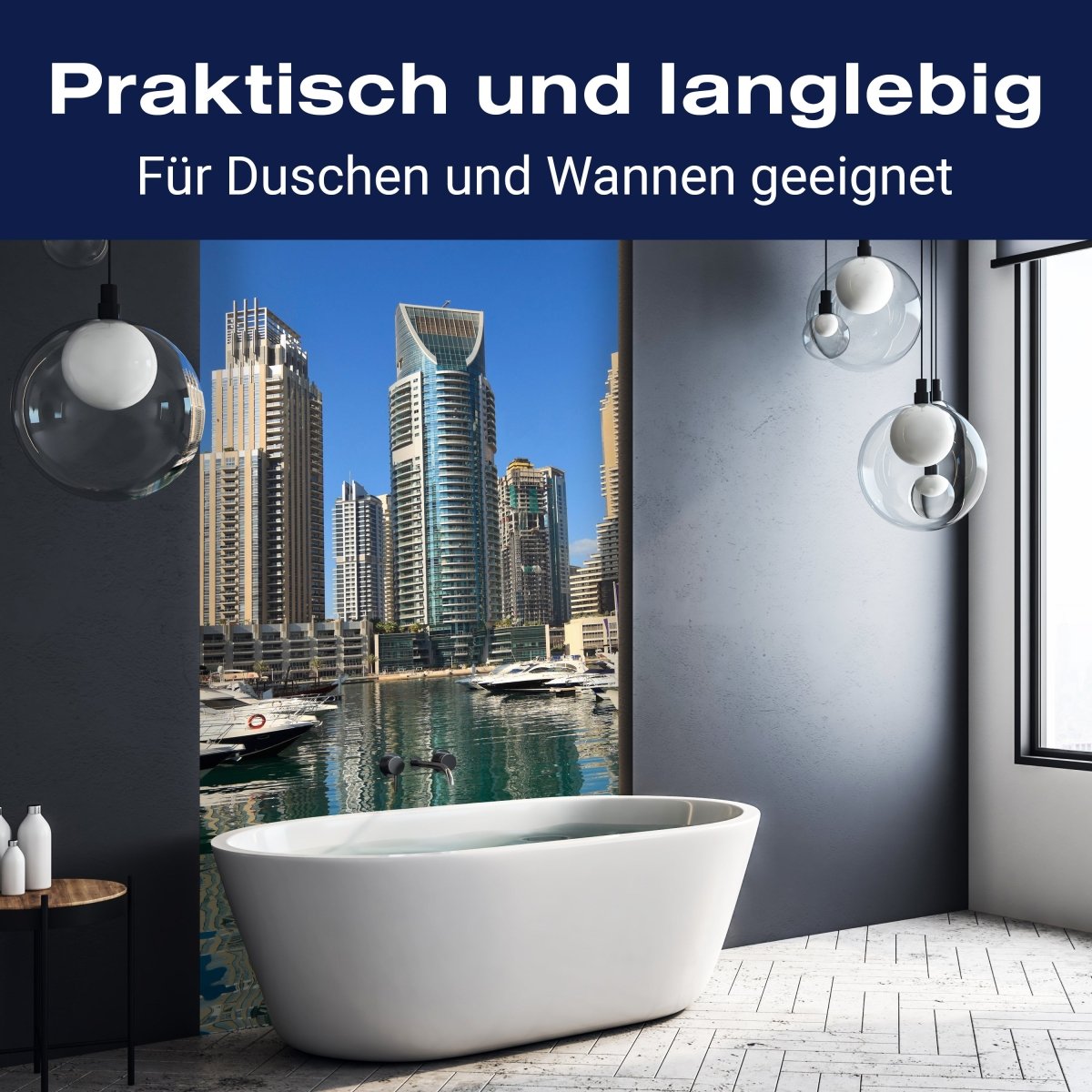 Duschwand Dubai Skyline M0342 entdecken - Bild 3 Duschwand Dubai Skyline M0342 entdecken - Bild 3