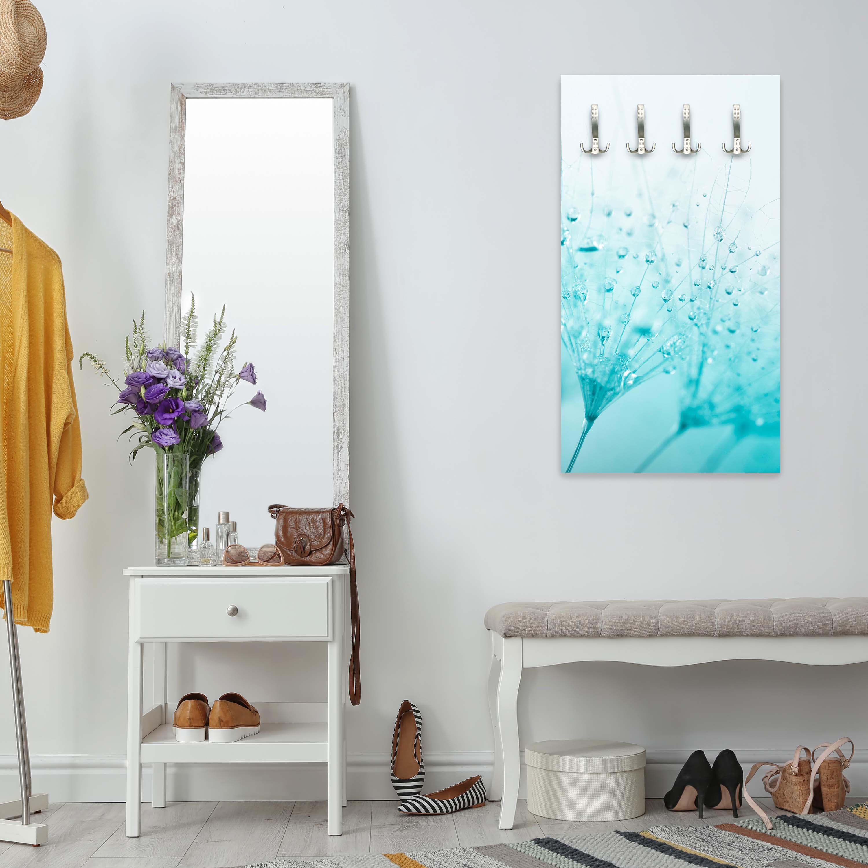 Garderobe Pusteblume Türkis M0347 entdecken - Bild 3 Garderobe Pusteblume Türkis M0347 entdecken - Bild 3