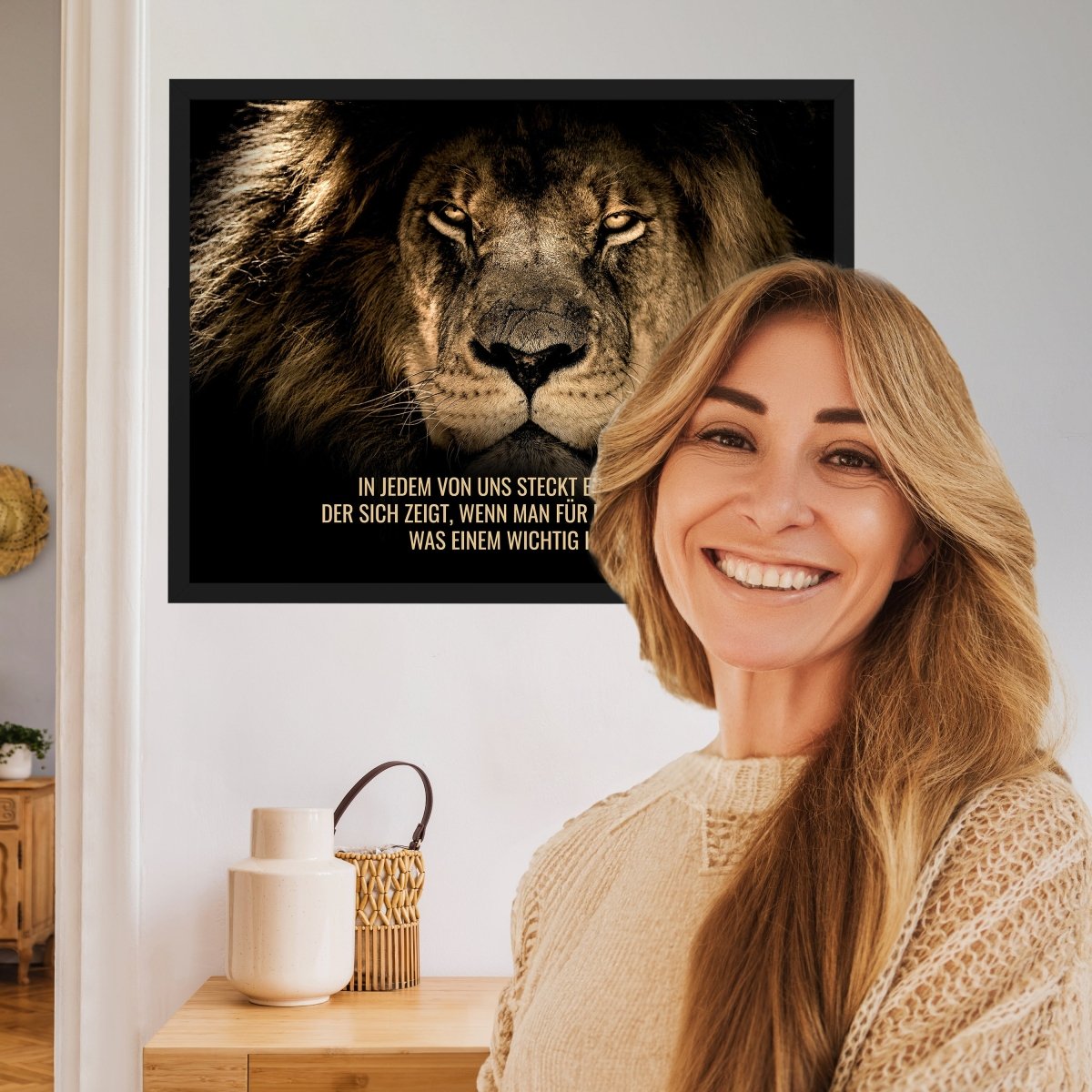 wandmotiv24 Poster, Poster - Motivation, Spruch, Löwe - M0348 - Bild 2 wandmotiv24 Poster, Poster - Motivation, Spruch, Löwe - M0348 - Bild 2