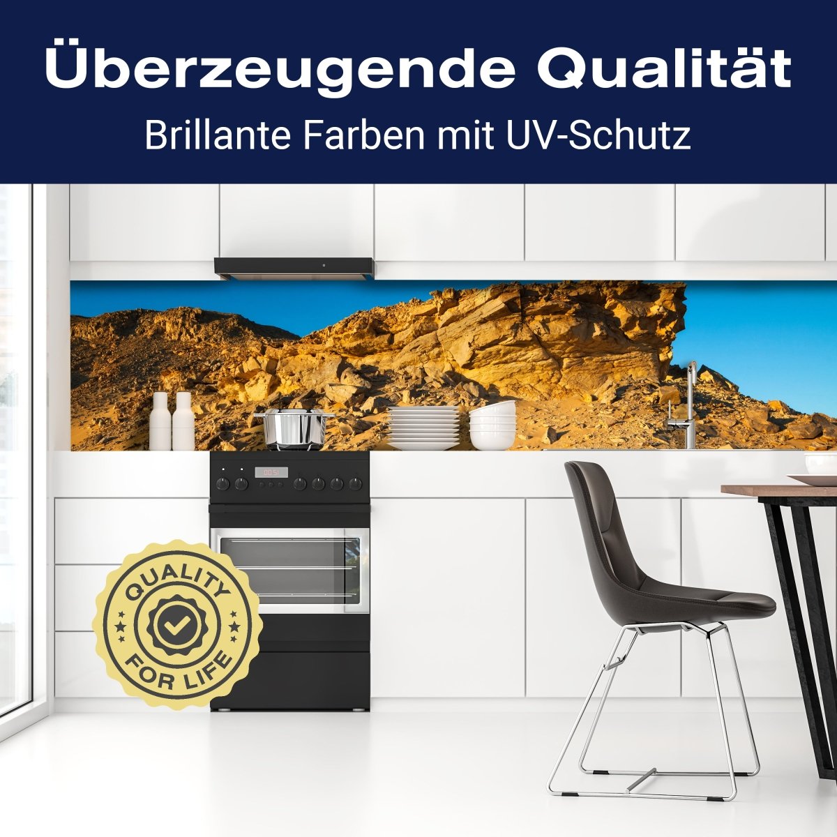 Küchenrückwand Goldene Wüste M0350 entdecken - Bild 2 Küchenrückwand Goldene Wüste M0350 entdecken - Bild 2