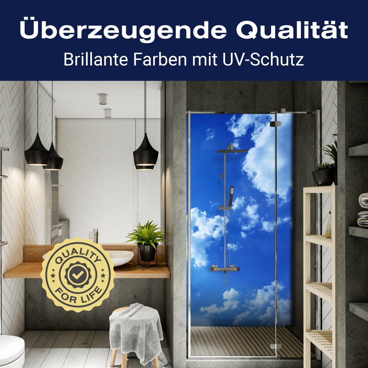 Duschwand Sommerhimmel M0353 entdecken - Bild 2 Duschwand Sommerhimmel M0353 entdecken - Bild 2