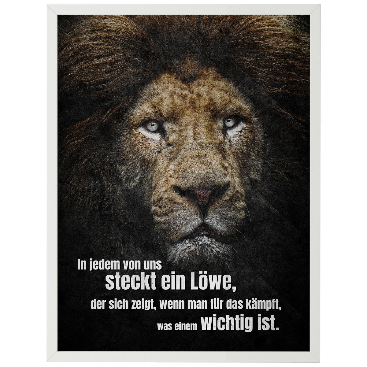 wandmotiv24 Poster, Poster - Motivation, Spruch, Löwe - M0354 - Bild 1 wandmotiv24 Poster, Poster - Motivation, Spruch, Löwe - M0354 - Bild 1