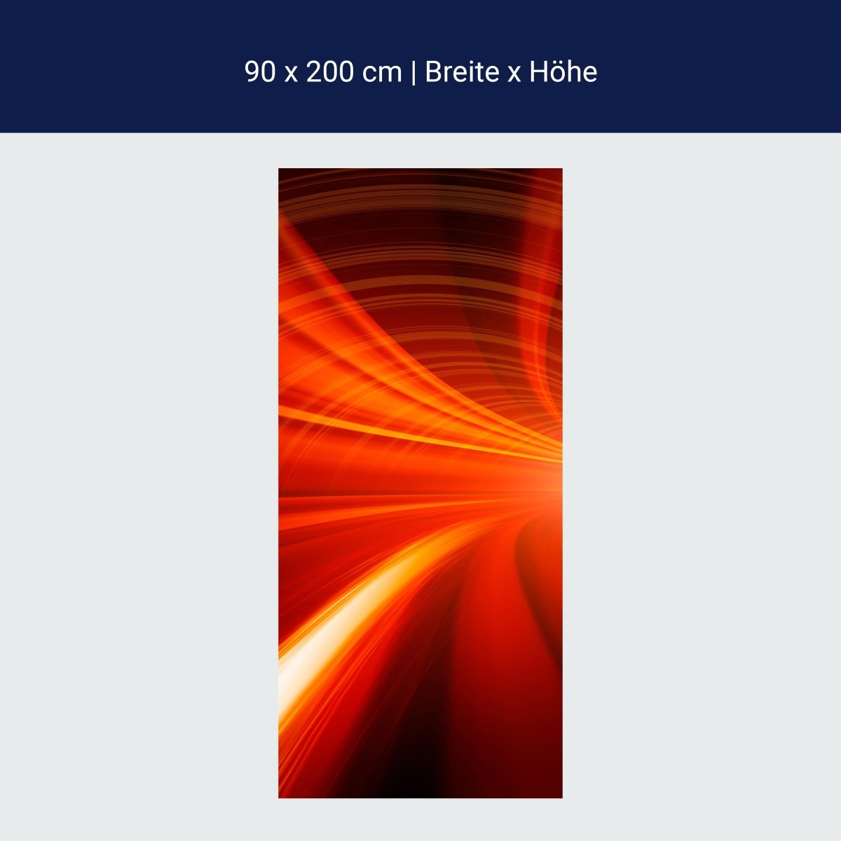 Duschwand Orangener Tunnel M0355 Duschwand Orangener Tunnel M0355