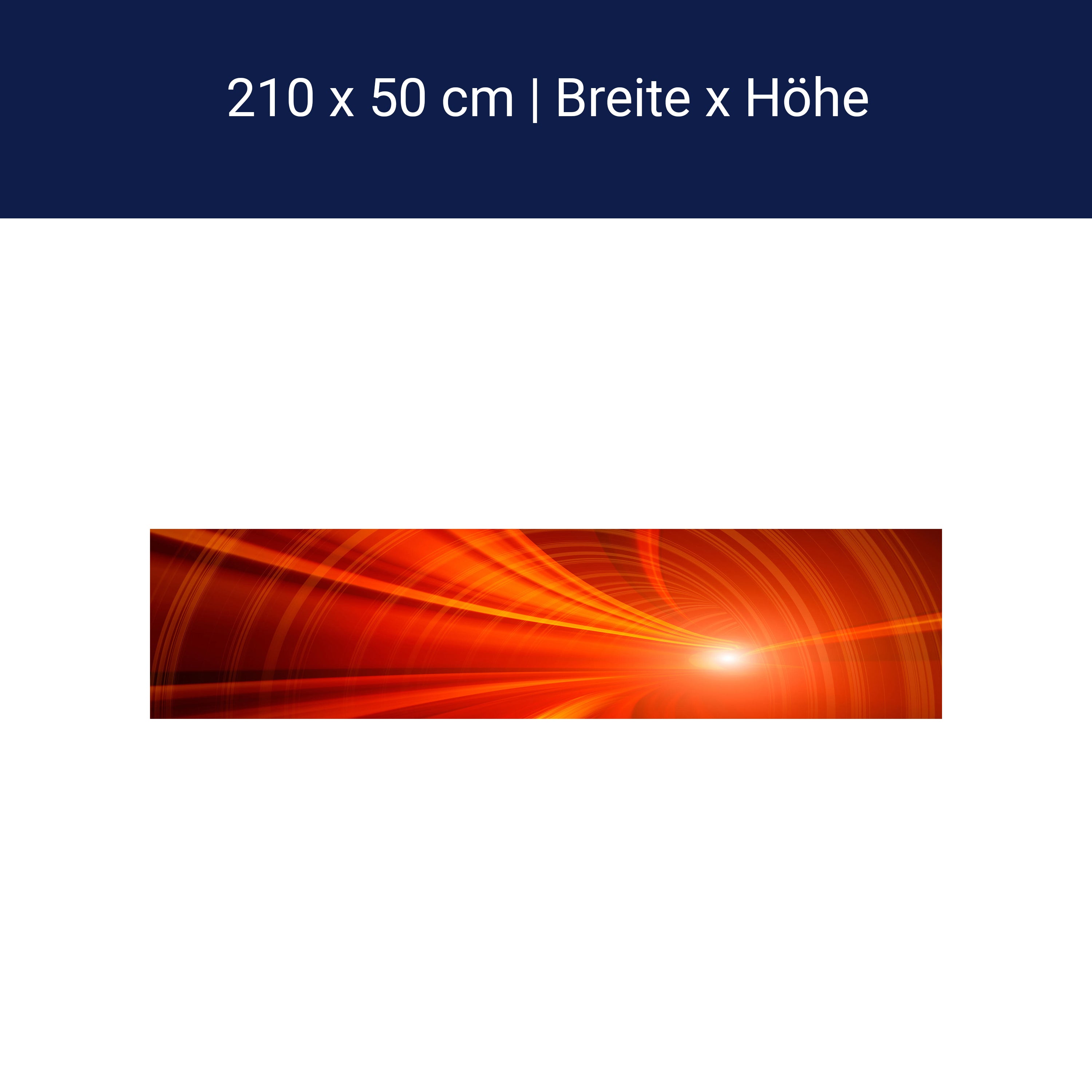 Küchenrückwand Orangener Tunnel M0355 Küchenrückwand Orangener Tunnel M0355