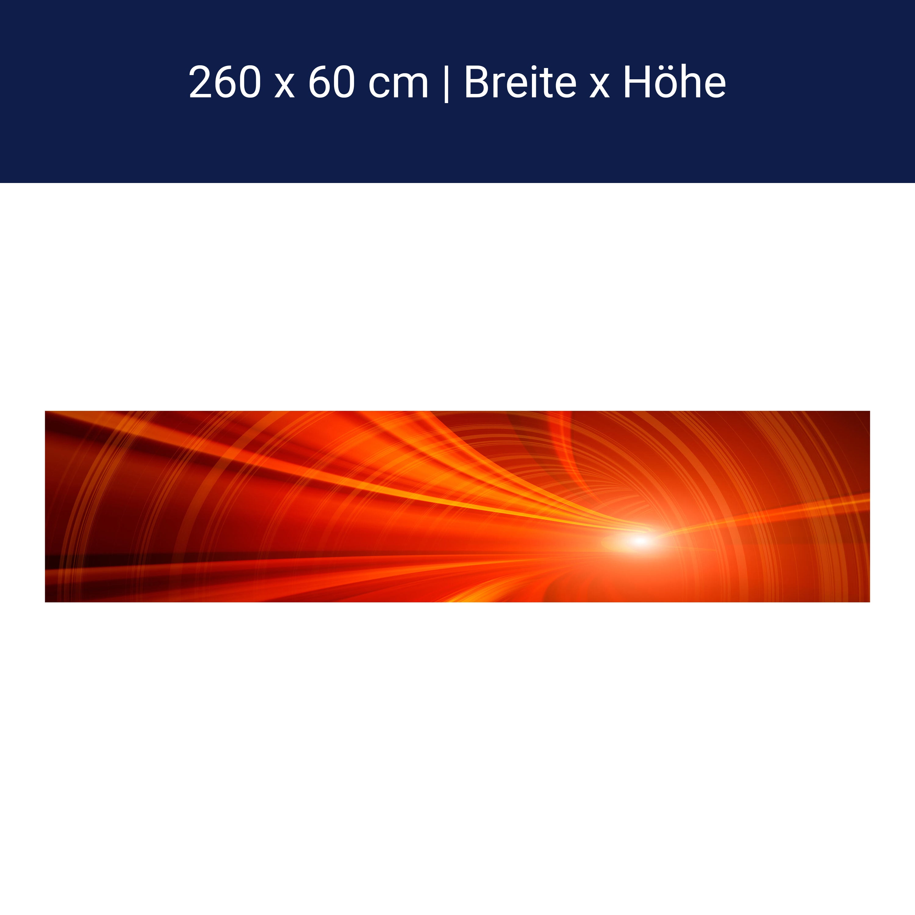 Küchenrückwand Orangener Tunnel M0355 Küchenrückwand Orangener Tunnel M0355