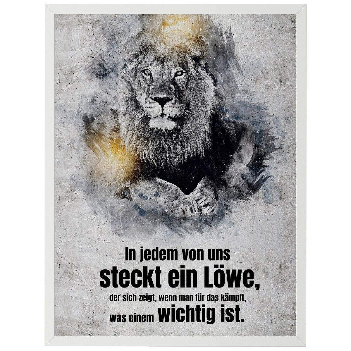 wandmotiv24 Poster, Poster - Motivation, Spruch, Löwe - M0355 - Bild 1 wandmotiv24 Poster, Poster - Motivation, Spruch, Löwe - M0355 - Bild 1