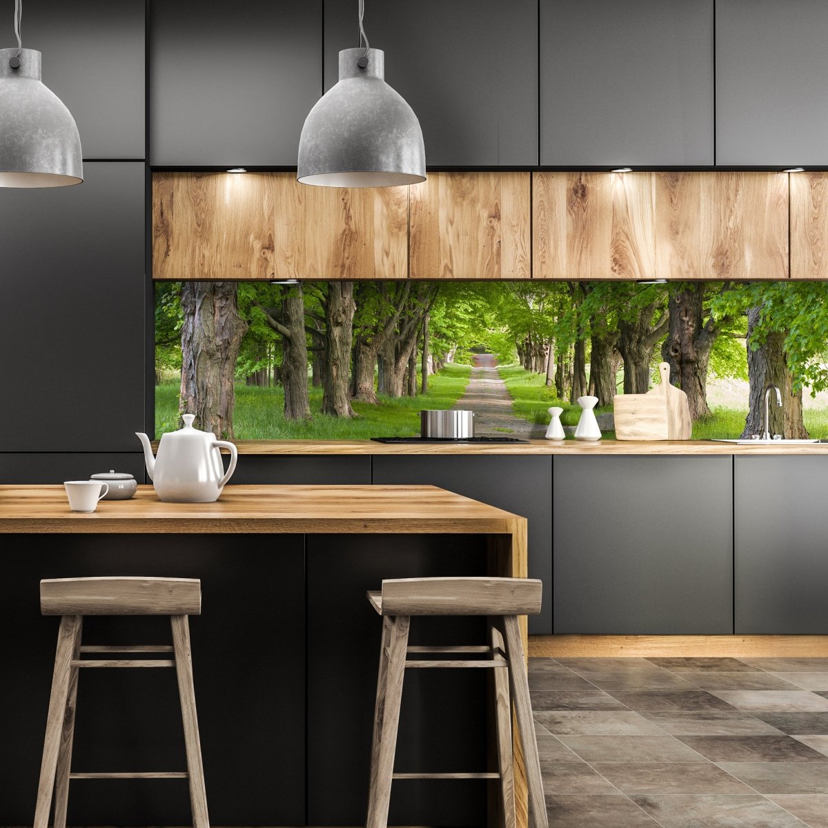 Küchenrückwand Sommerallee M0357 entdecken - Bild 1 Küchenrückwand Sommerallee M0357 entdecken - Bild 1