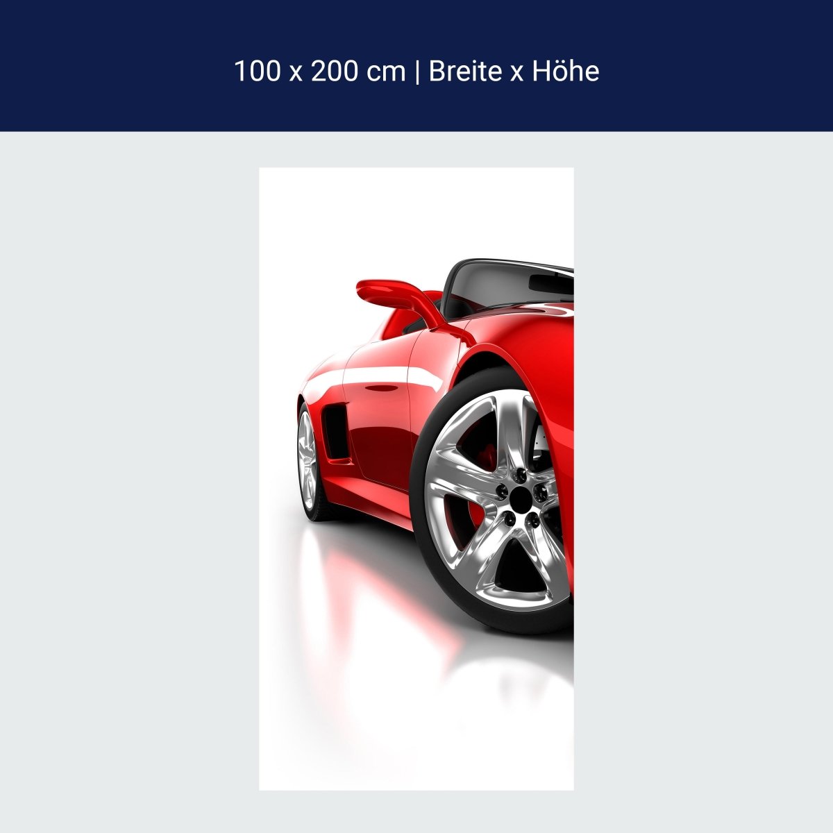 Duschwand Roter Sportwagen M0371 Duschwand Roter Sportwagen M0371