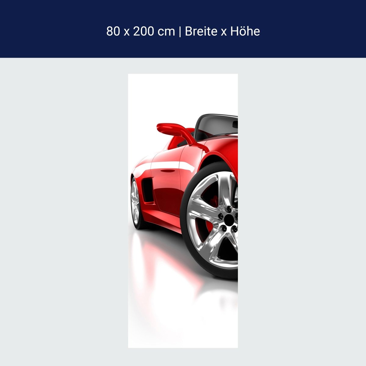 Duschwand Roter Sportwagen M0371 Duschwand Roter Sportwagen M0371