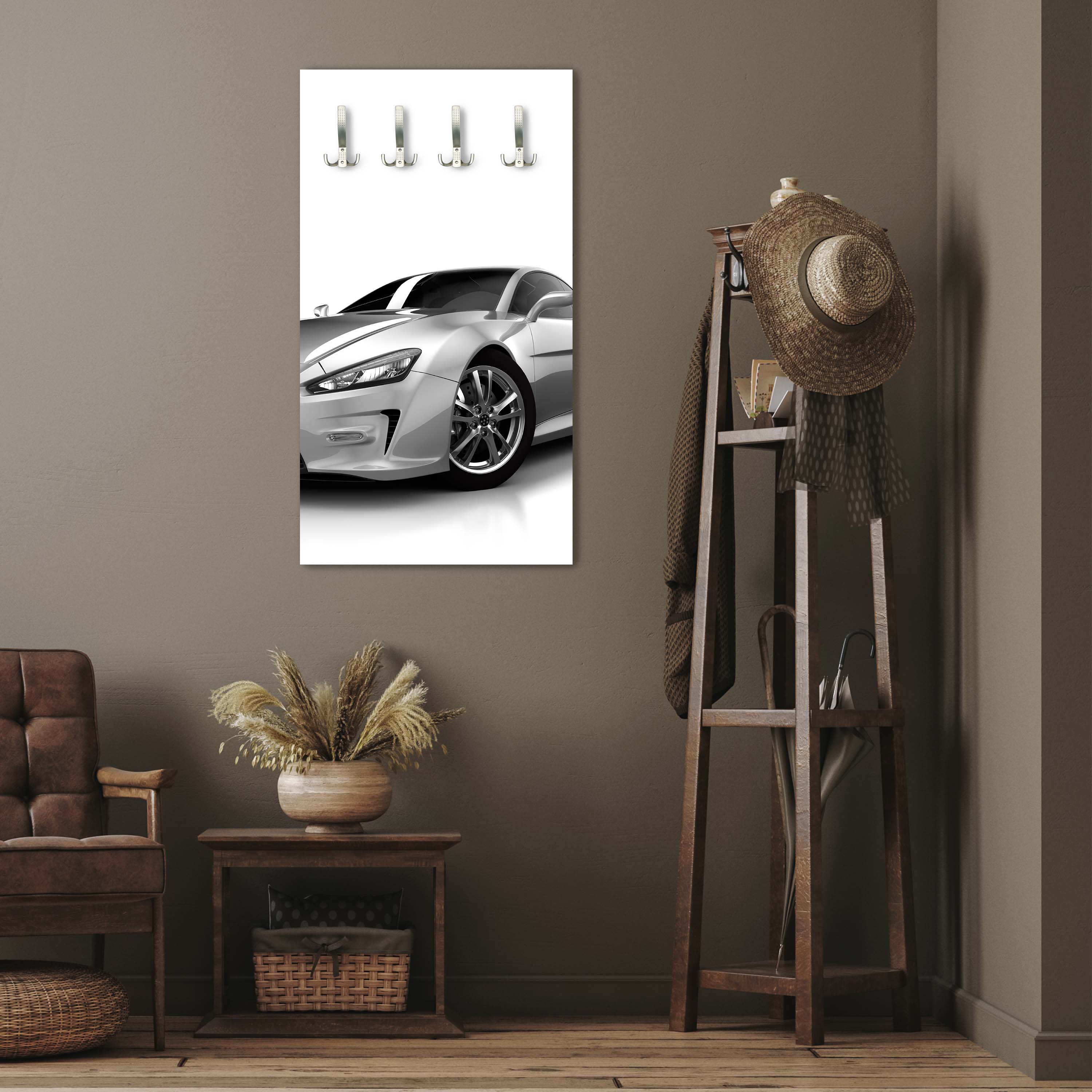 Garderobe Silberner Sportwagen M0372 entdecken - Bild 2 Garderobe Silberner Sportwagen M0372 entdecken - Bild 2