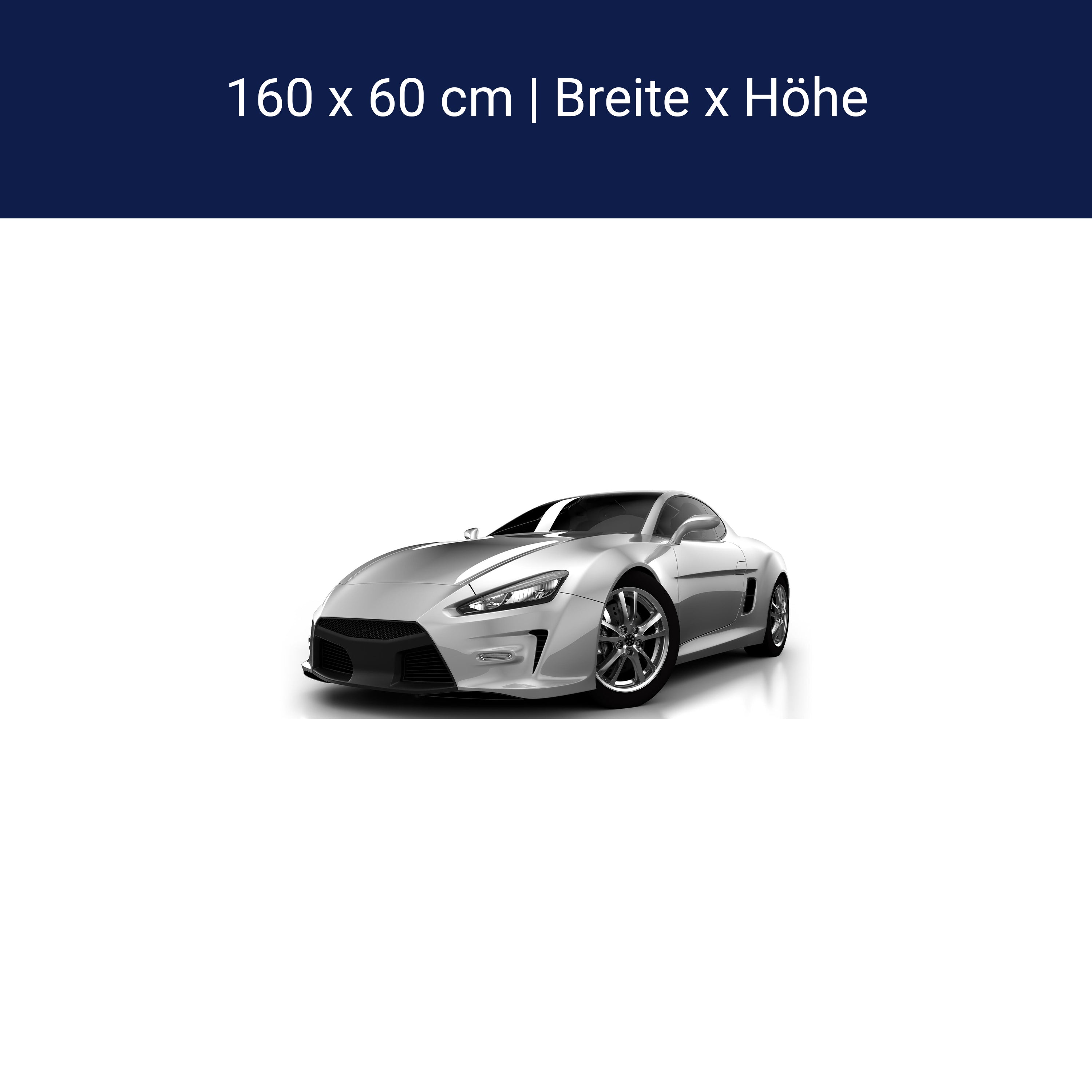 Küchenrückwand Silberner Sportwagen M0372 Küchenrückwand Silberner Sportwagen M0372