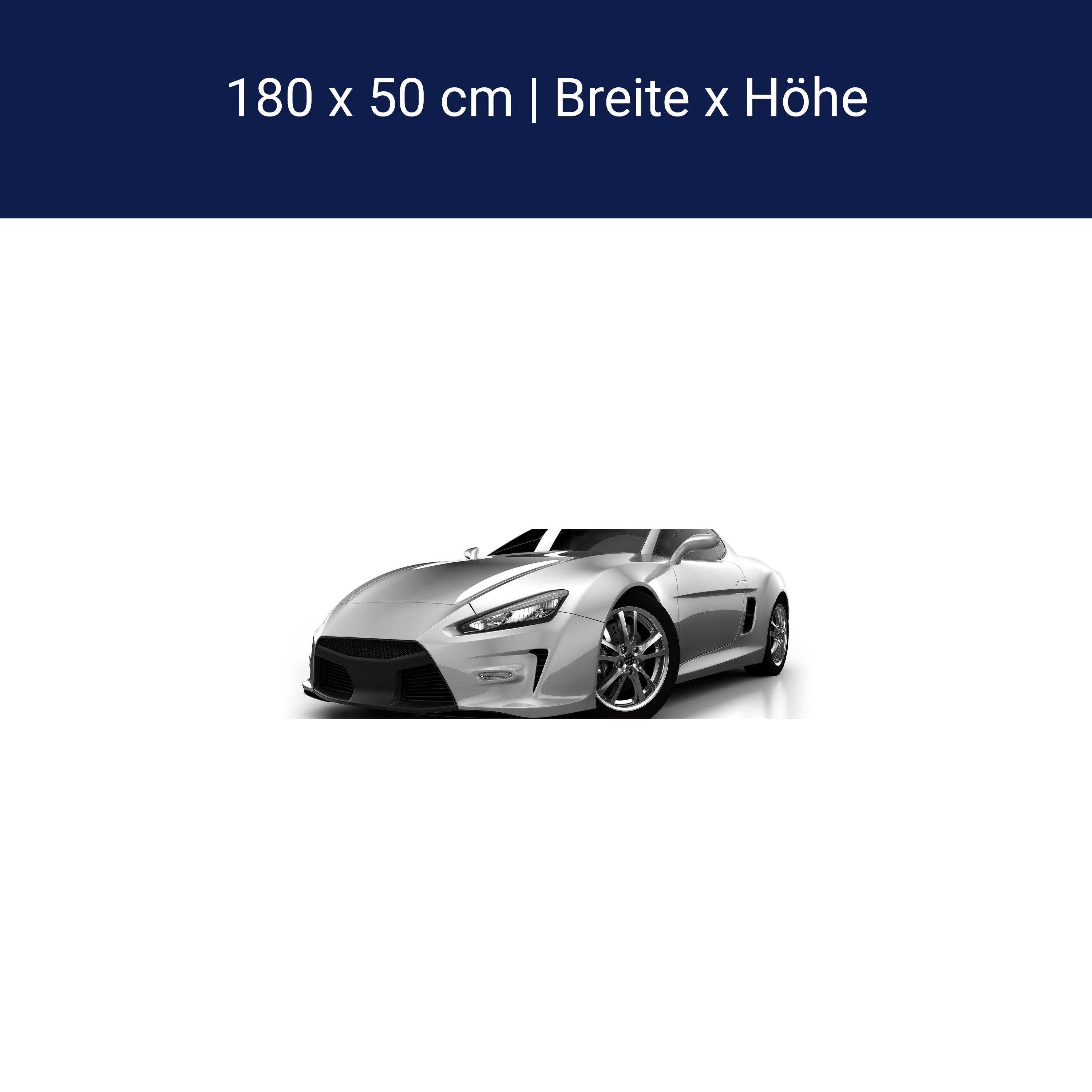 Küchenrückwand Silberner Sportwagen M0372 Küchenrückwand Silberner Sportwagen M0372