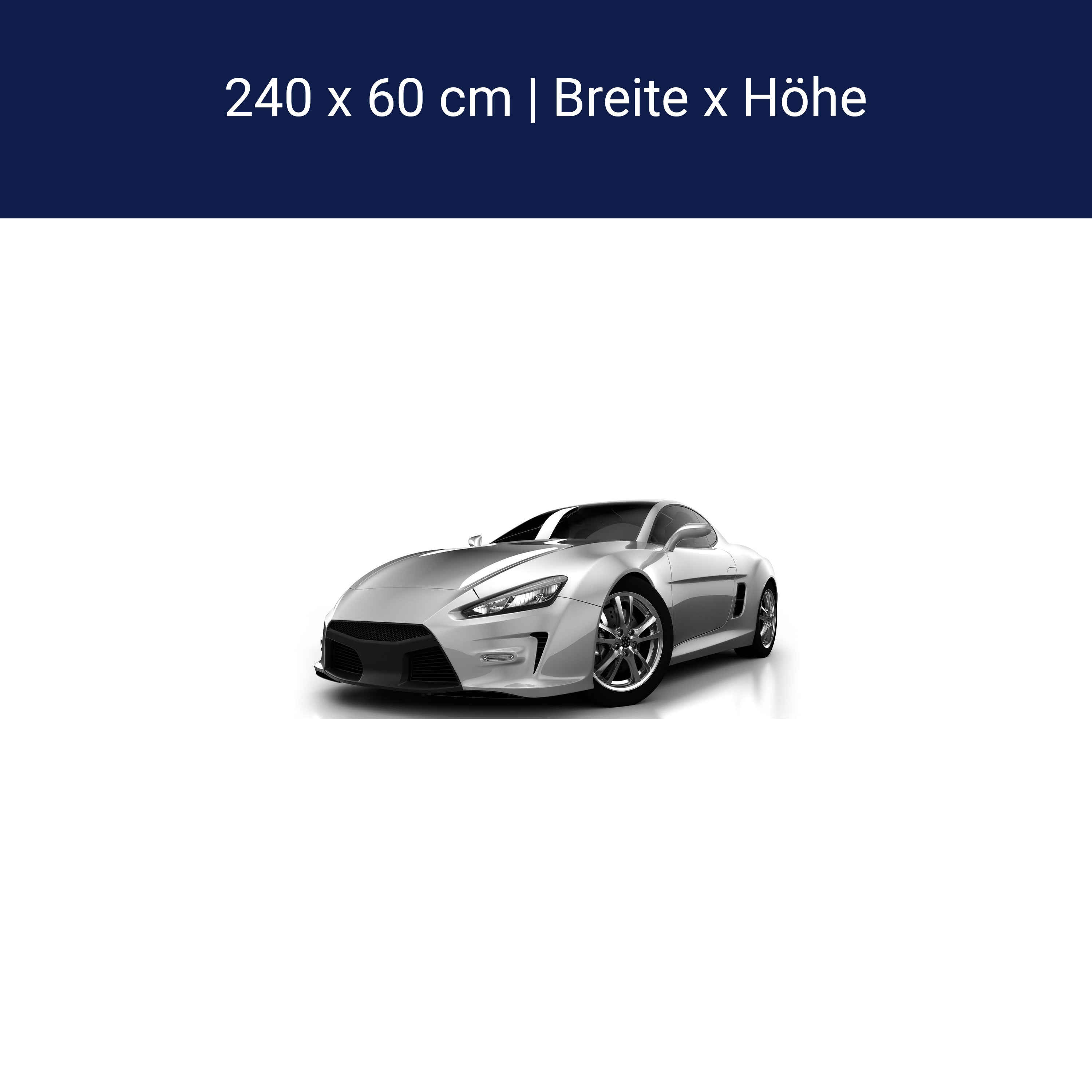 Küchenrückwand Silberner Sportwagen M0372 Küchenrückwand Silberner Sportwagen M0372