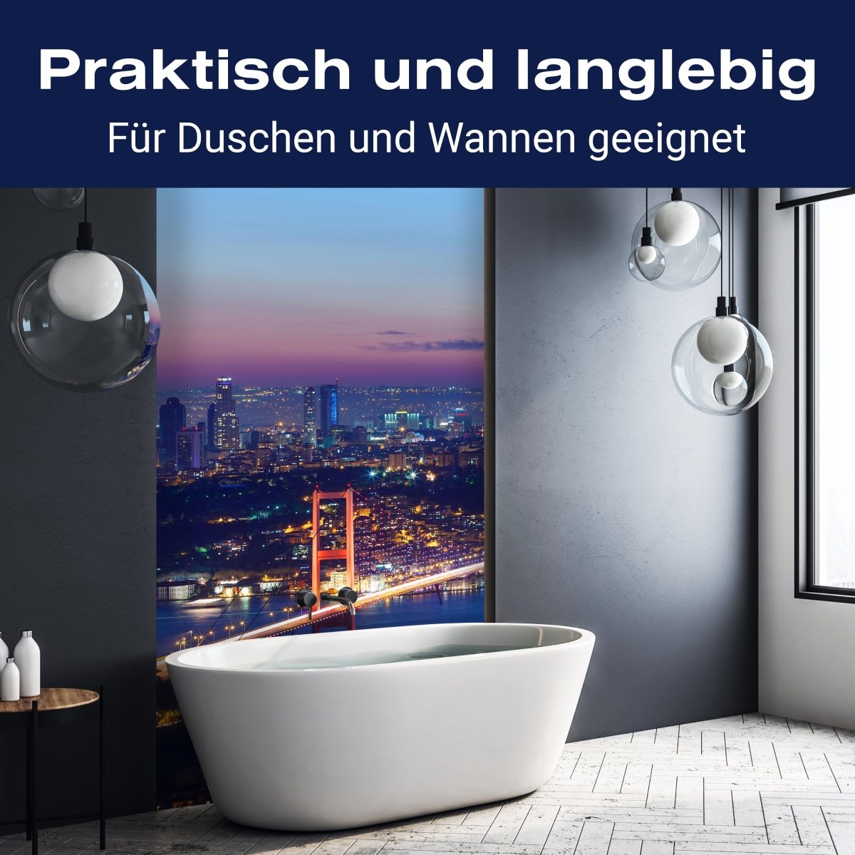 Duschwand Istanbul bei Nacht M0374 entdecken - Bild 3 Duschwand Istanbul bei Nacht M0374 entdecken - Bild 3
