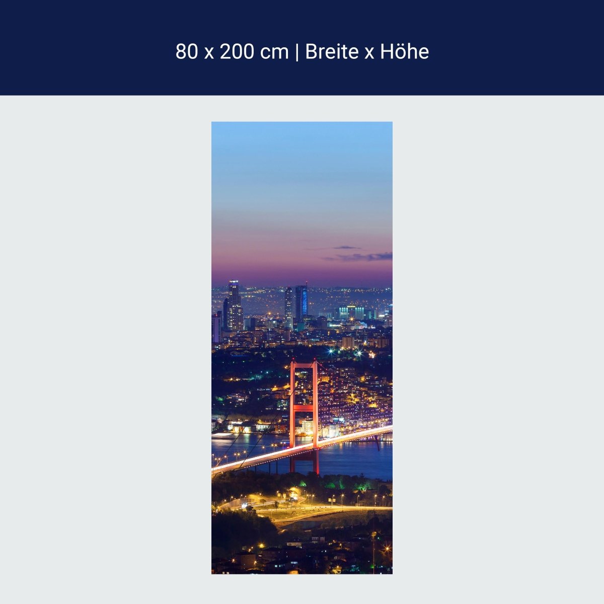 Duschwand Istanbul bei Nacht M0374 Duschwand Istanbul bei Nacht M0374