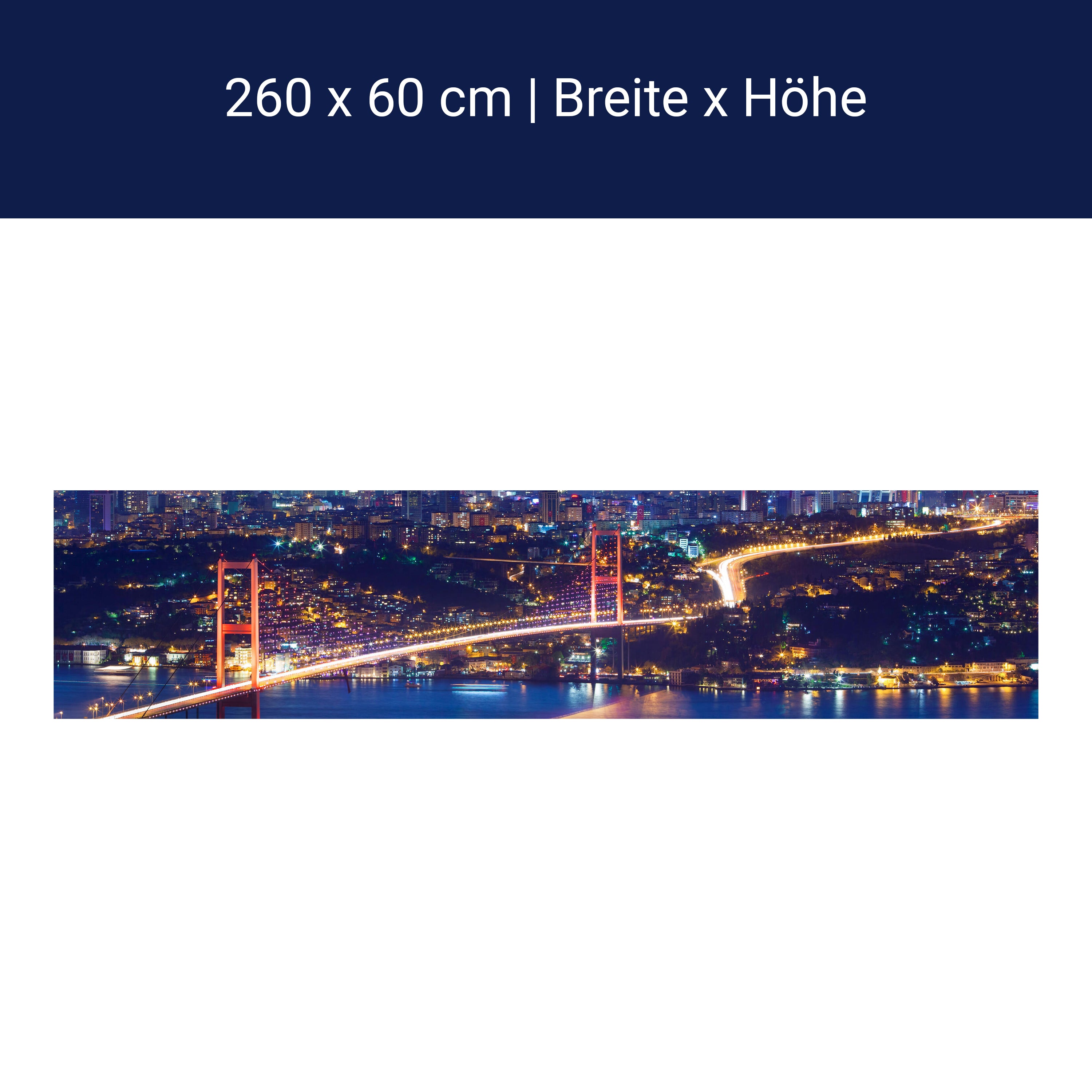 Küchenrückwand Istanbul bei Nacht M0374 Küchenrückwand Istanbul bei Nacht M0374