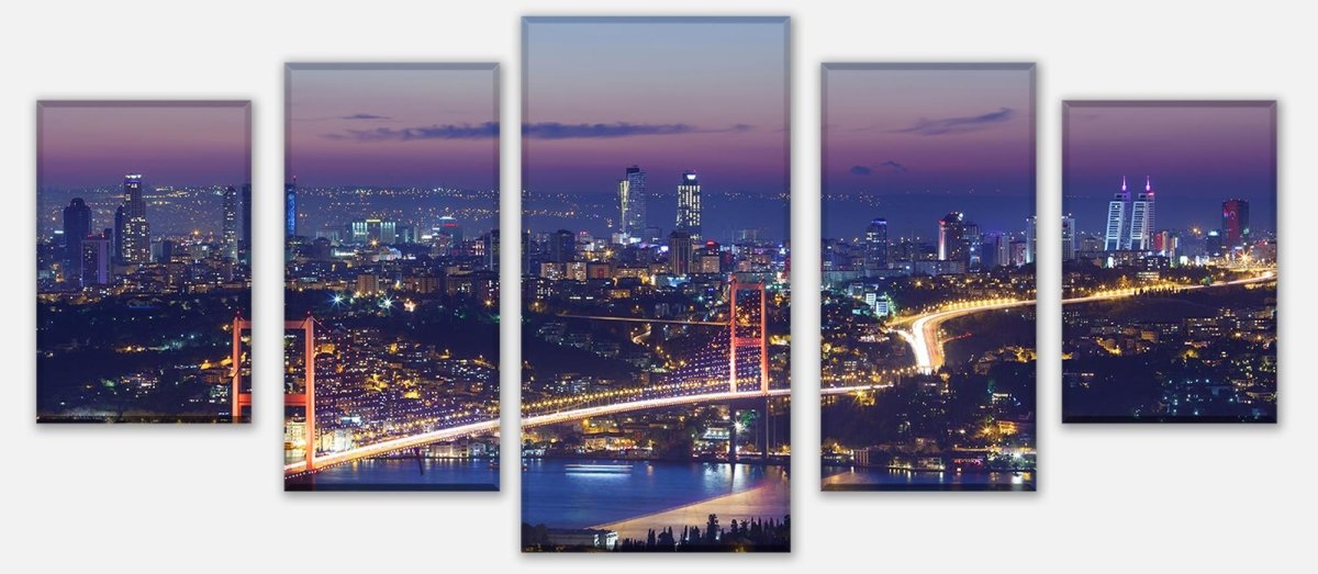 Leinwandbild Mehrteiler Istanbul bei Nacht M0374 entdecken - Bild 1 Leinwandbild Mehrteiler Istanbul bei Nacht M0374 entdecken - Bild 1