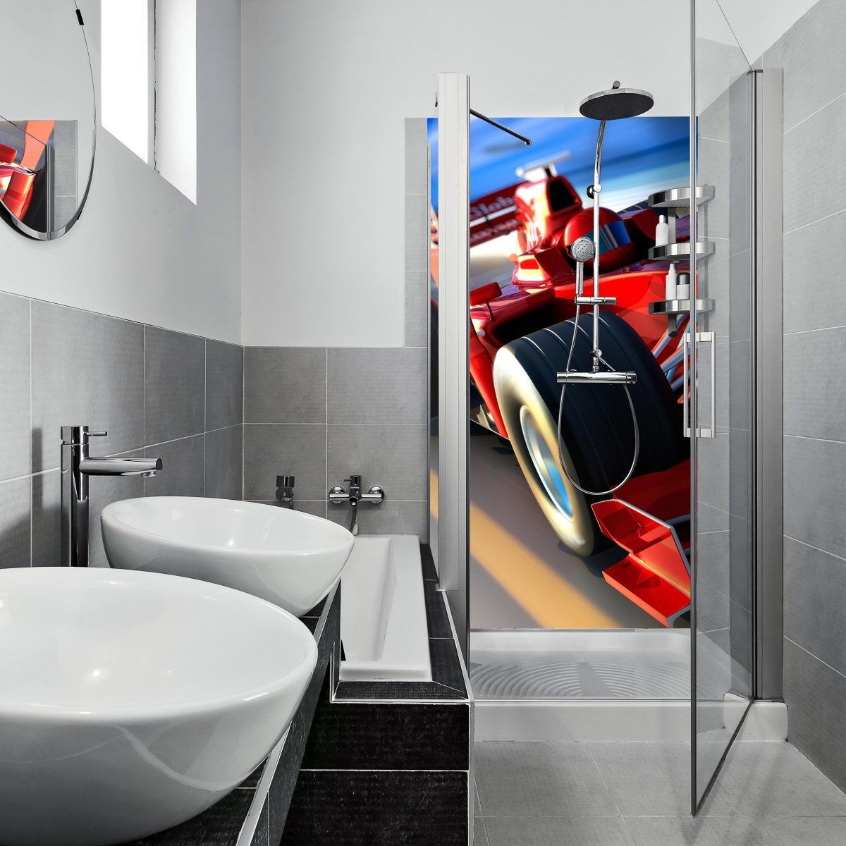 Duschwand Ferrari in Action M0376 entdecken - Bild 1 Duschwand Ferrari in Action M0376 entdecken - Bild 1