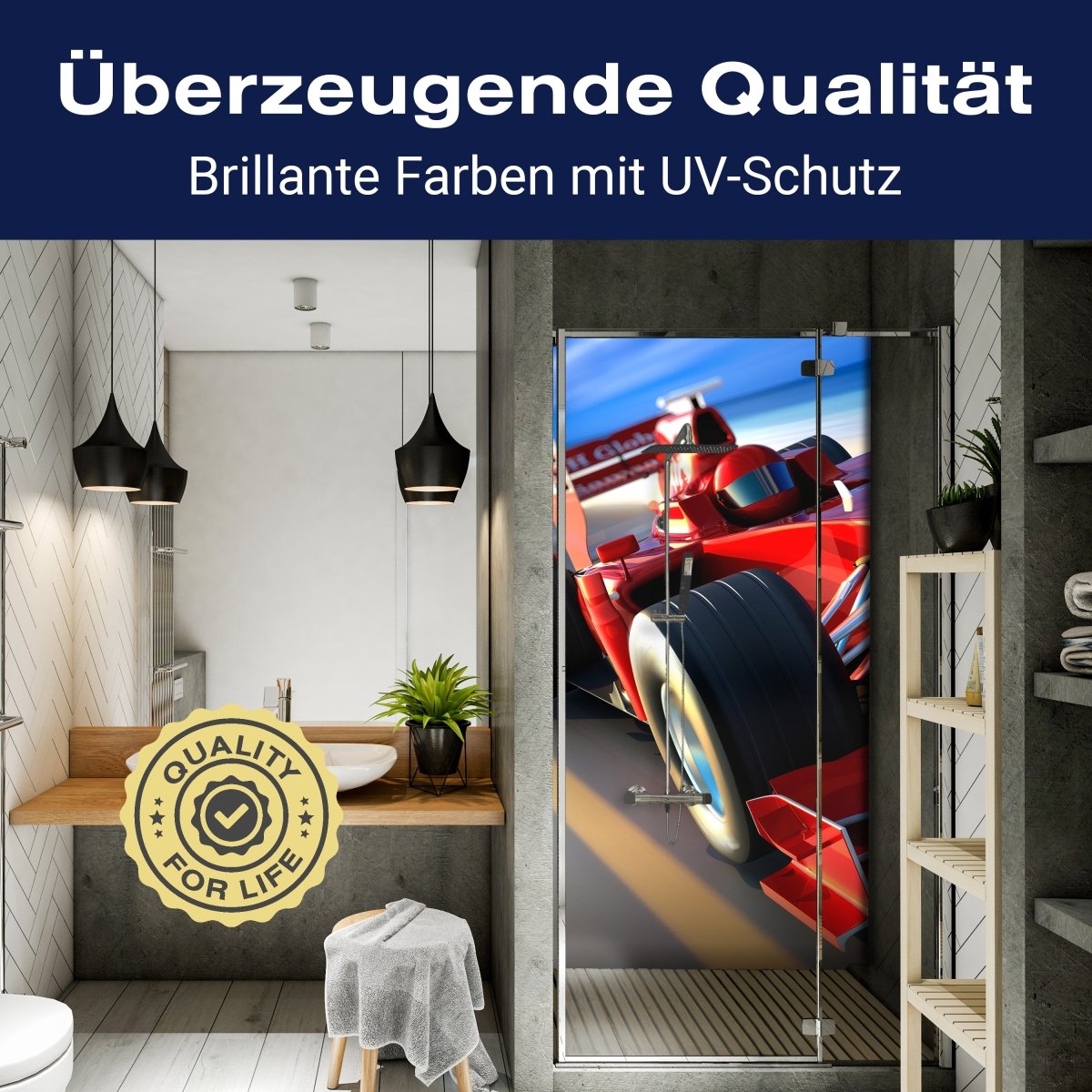 Duschwand Ferrari in Action M0376 entdecken - Bild 2 Duschwand Ferrari in Action M0376 entdecken - Bild 2