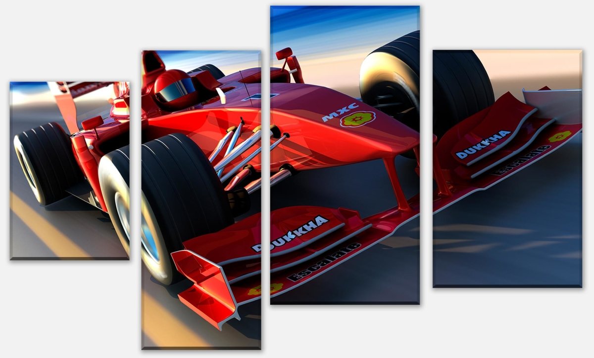 Leinwandbild Mehrteiler Ferrari in Action M0376 Leinwandbild Mehrteiler Ferrari in Action M0376