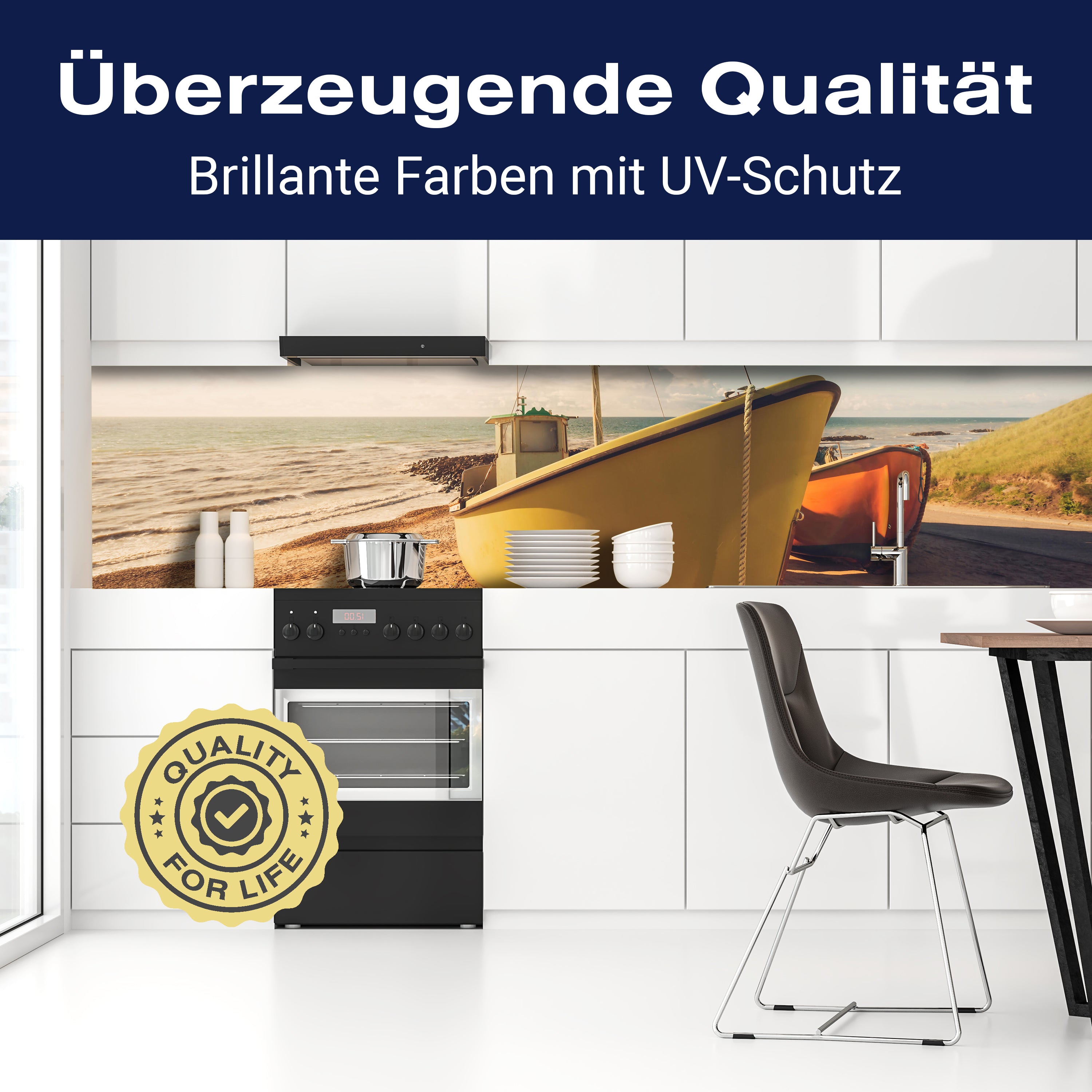 Küchenrückwand Boote Am Strand M0388 entdecken - Bild 2 Küchenrückwand Boote Am Strand M0388 entdecken - Bild 2