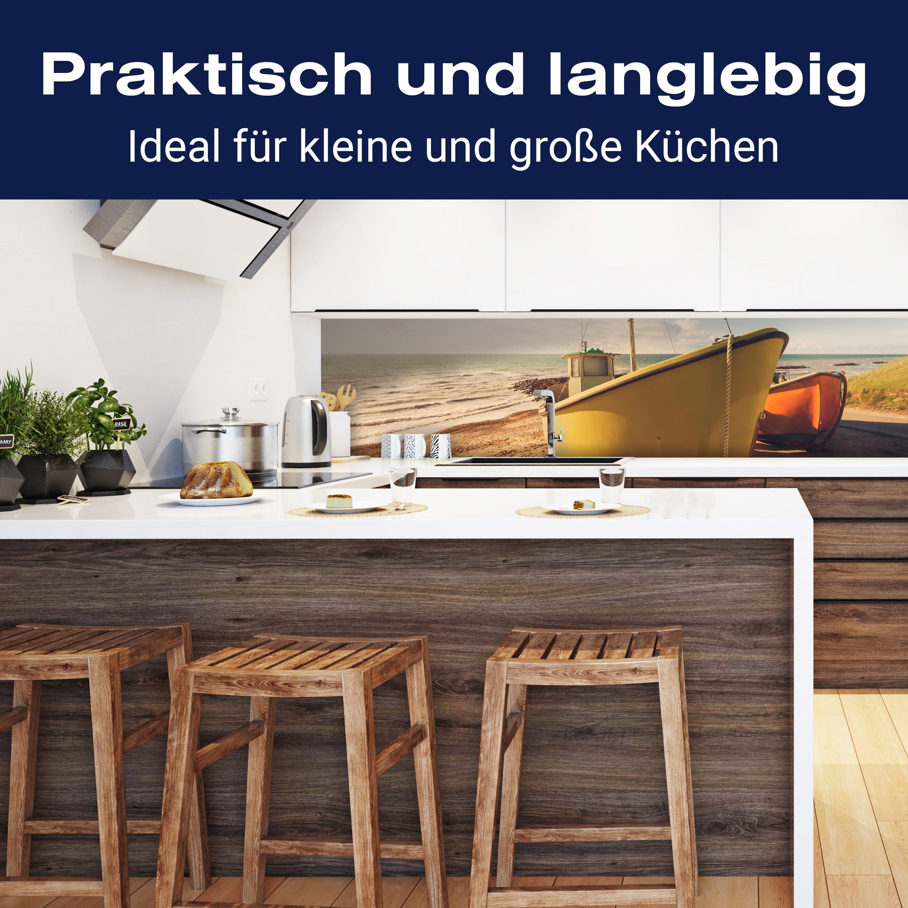 Küchenrückwand Boote Am Strand M0388 entdecken - Bild 3 Küchenrückwand Boote Am Strand M0388 entdecken - Bild 3