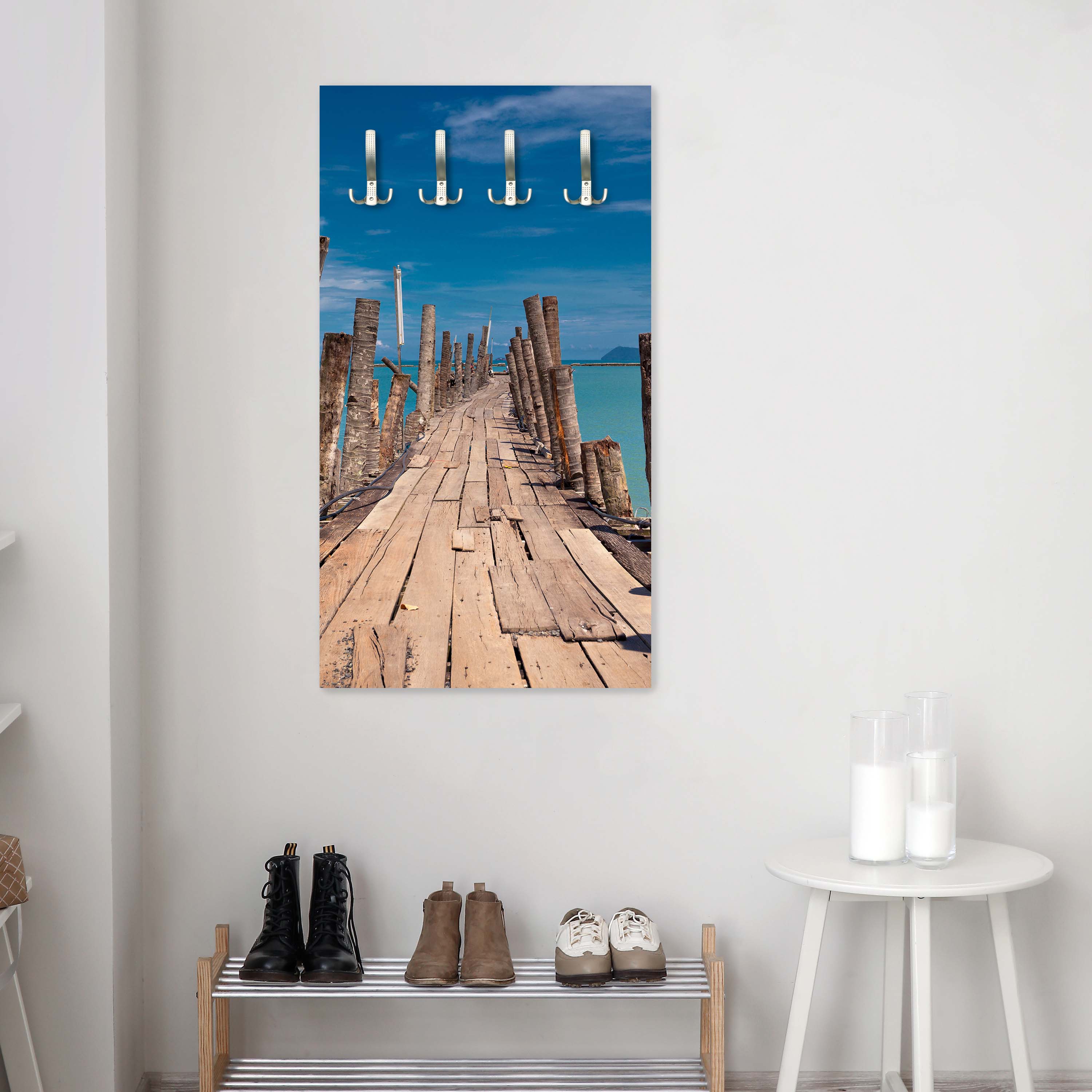 Garderobe Holzsteg ins Meer M0389 entdecken - Bild 2 Garderobe Holzsteg ins Meer M0389 entdecken - Bild 2