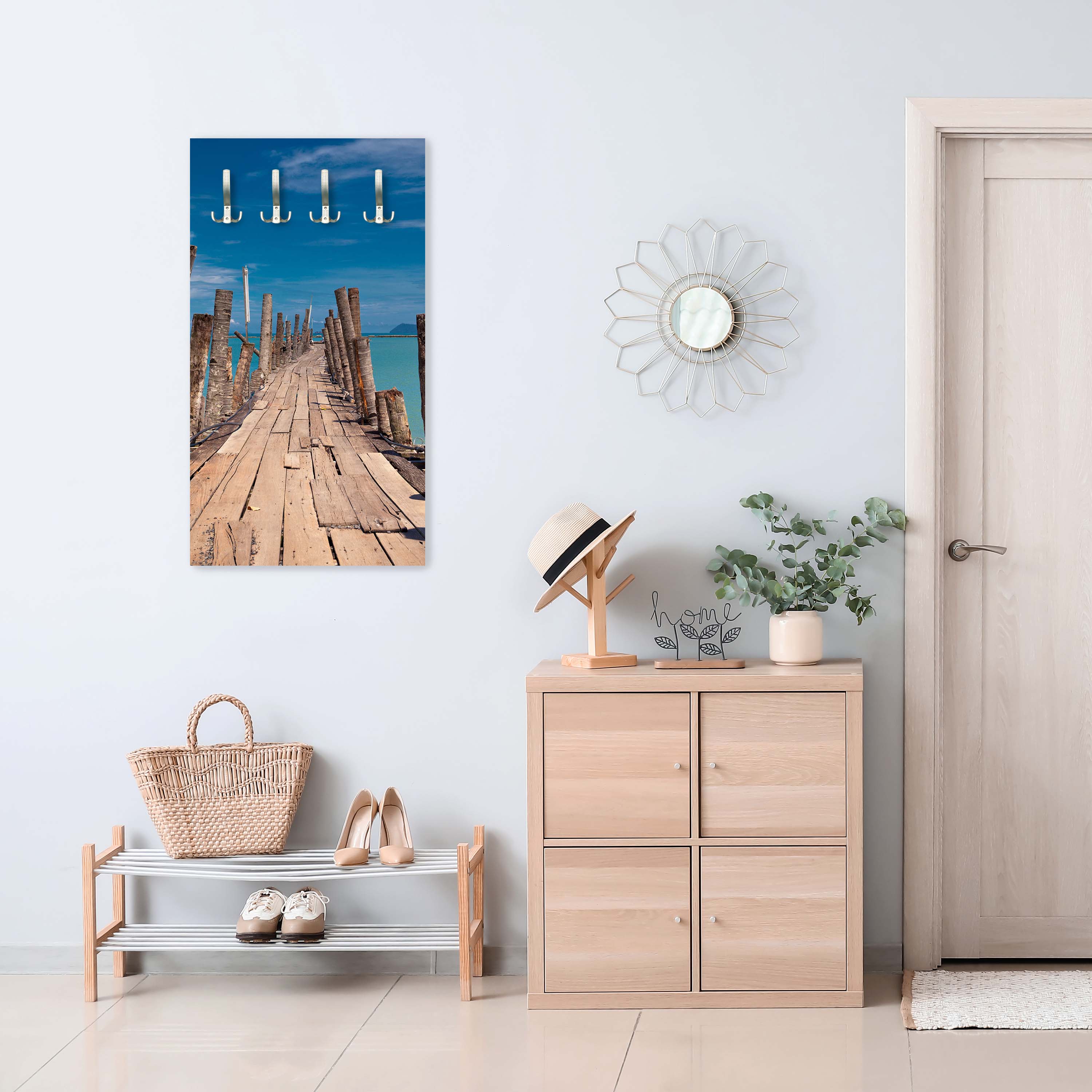 Garderobe Holzsteg ins Meer M0389 entdecken - Bild 6 Garderobe Holzsteg ins Meer M0389 entdecken - Bild 6