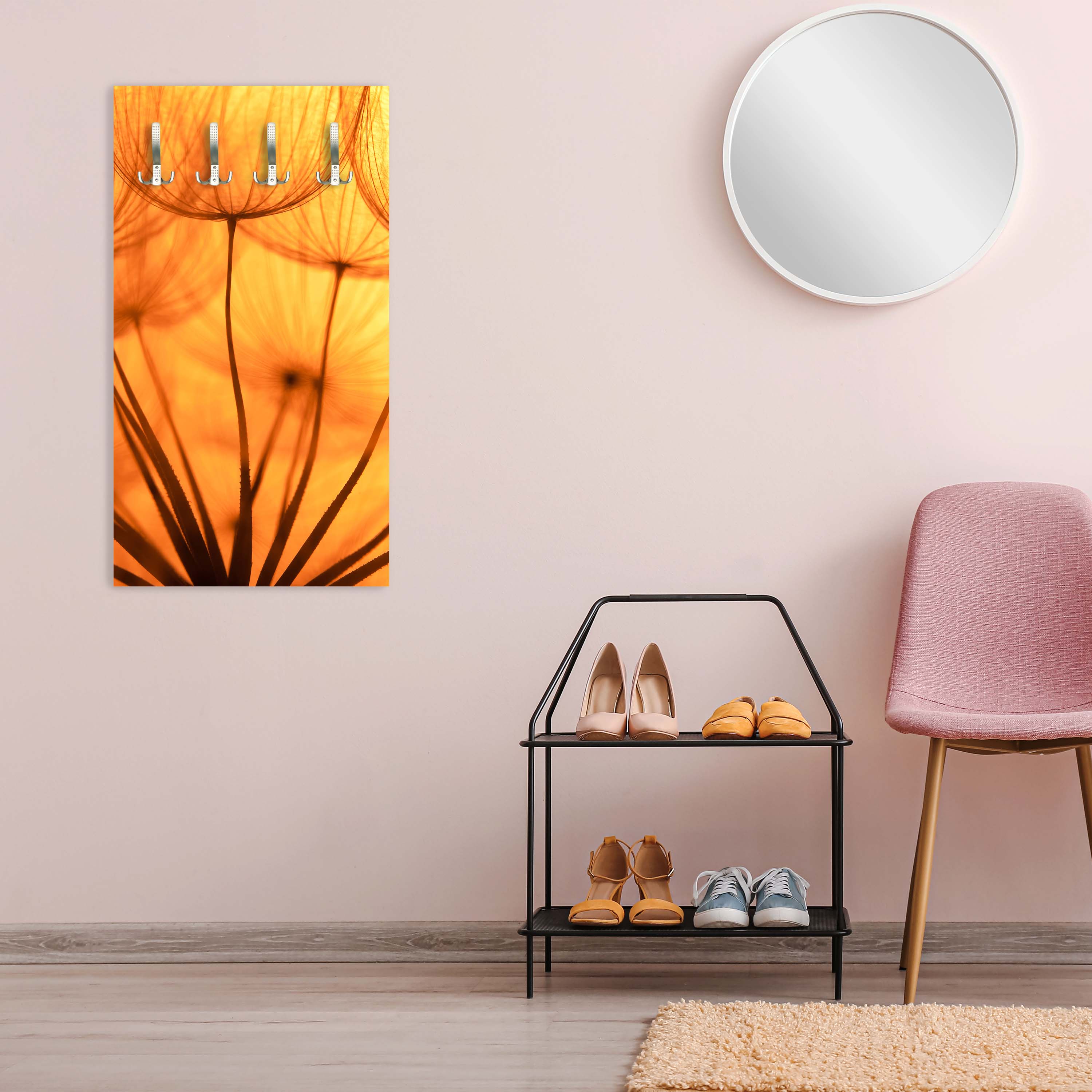 Garderobe Pusteblume Orange M0390 entdecken - Bild 2 Garderobe Pusteblume Orange M0390 entdecken - Bild 2