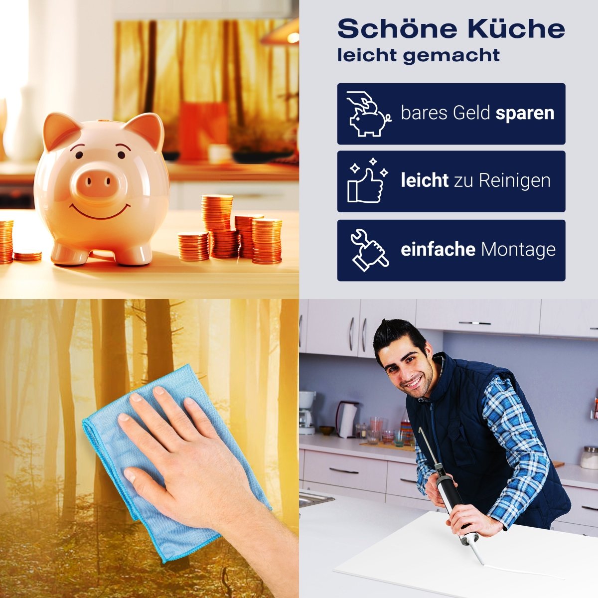 Küchenrückwand Wald am Morgen M0391 entdecken - Bild 7 Küchenrückwand Wald am Morgen M0391 entdecken - Bild 7