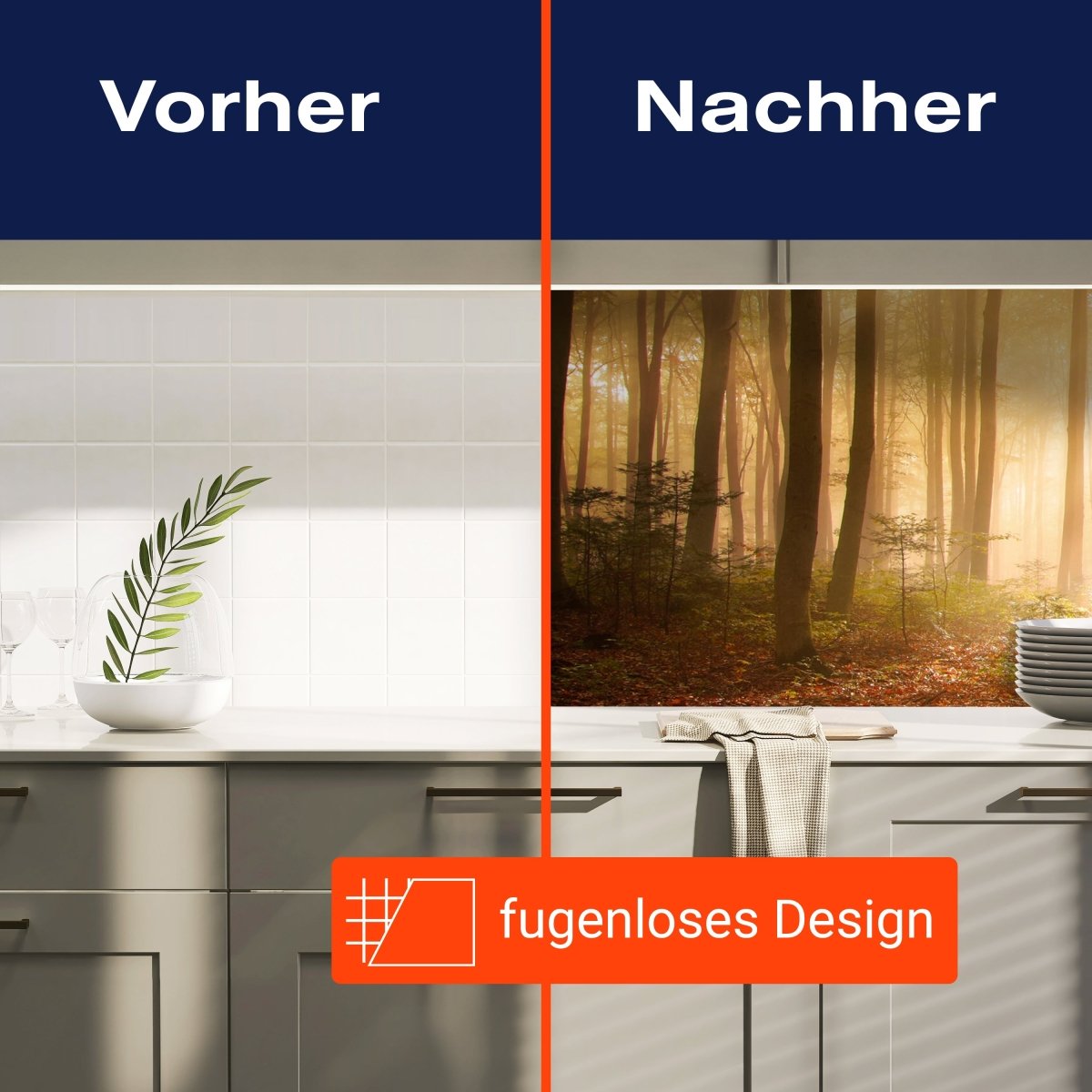 Küchenrückwand Wald am Morgen M0391 entdecken - Bild 9 Küchenrückwand Wald am Morgen M0391 entdecken - Bild 9