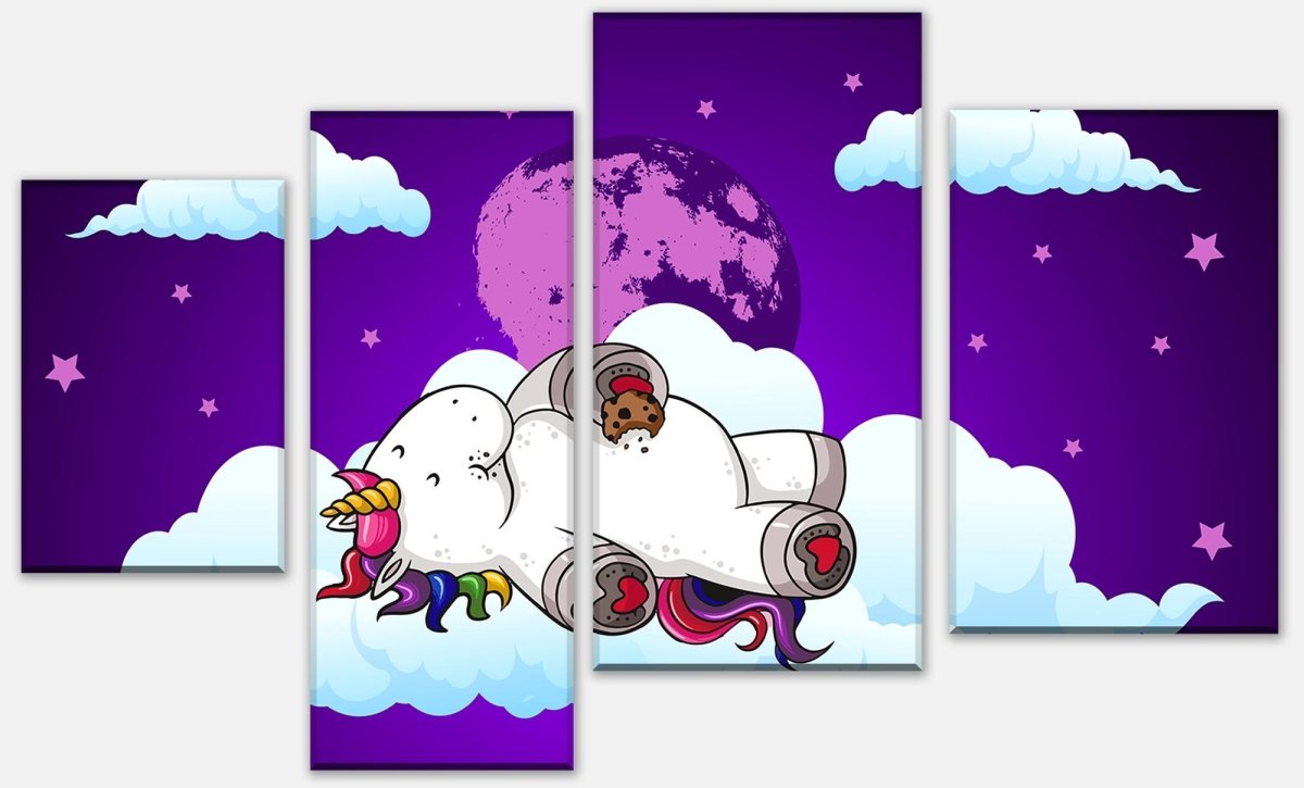 Leinwandbild Mehrteiler Einhorn Traum M0393 Leinwandbild Mehrteiler Einhorn Traum M0393