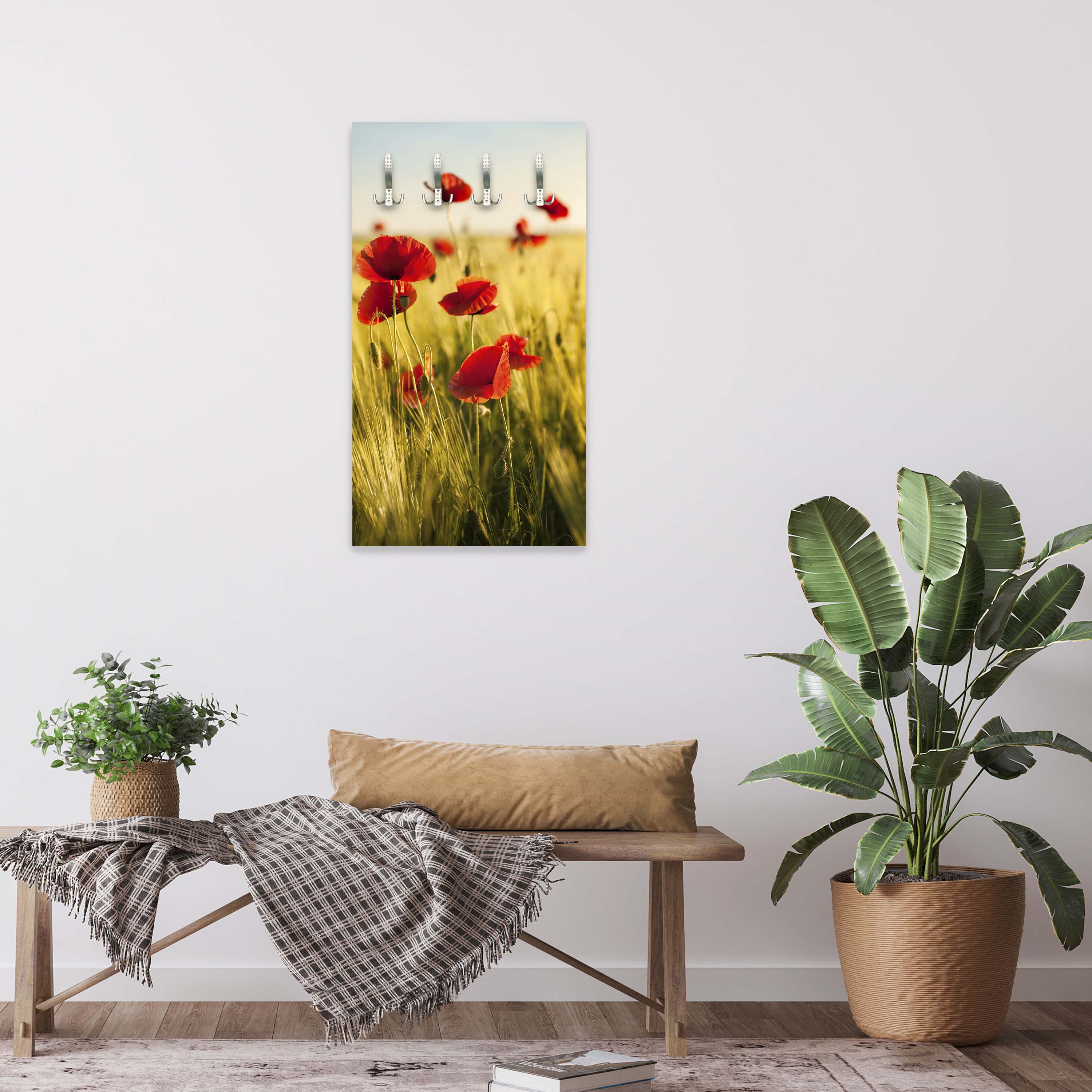 Garderobe Kornfeld mit Mohnblumen M0398 entdecken - Bild 3 Garderobe Kornfeld mit Mohnblumen M0398 entdecken - Bild 3