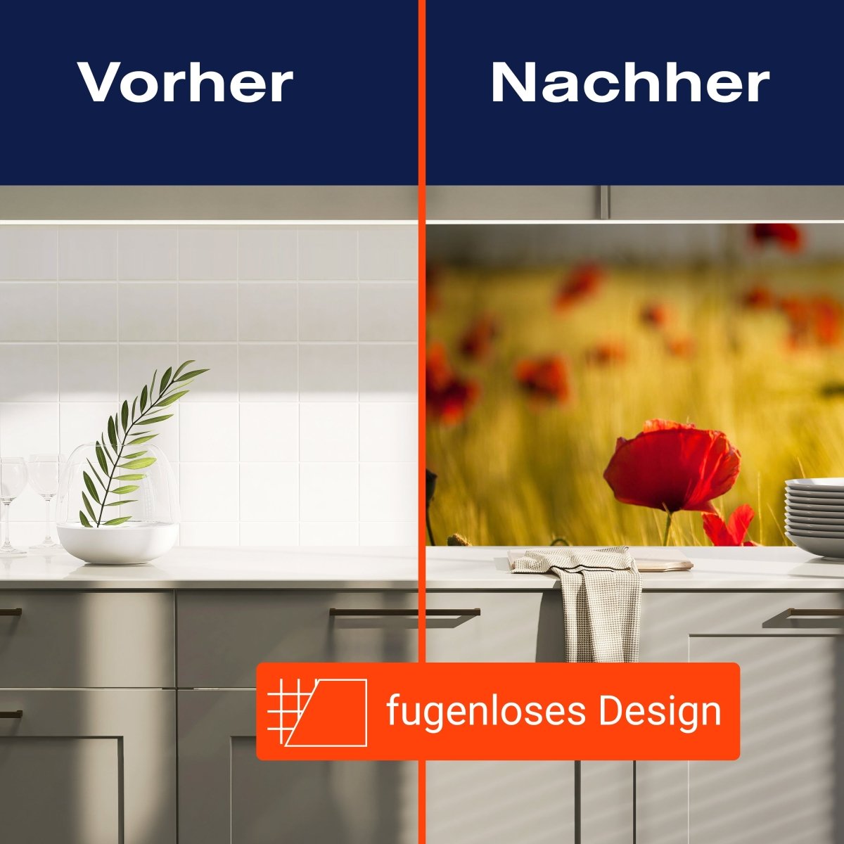 Küchenrückwand Kornfeld mit Mohnblumen M0398 entdecken - Bild 9 Küchenrückwand Kornfeld mit Mohnblumen M0398 entdecken - Bild 9