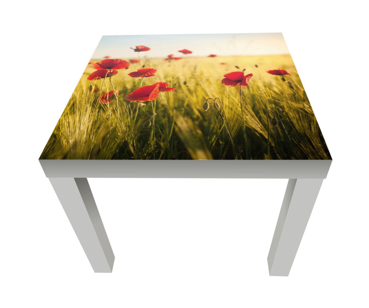 Beistelltisch Kornfeld mit Mohnblumen M0398 entdecken - Bild 1 Beistelltisch Kornfeld mit Mohnblumen M0398 entdecken - Bild 1