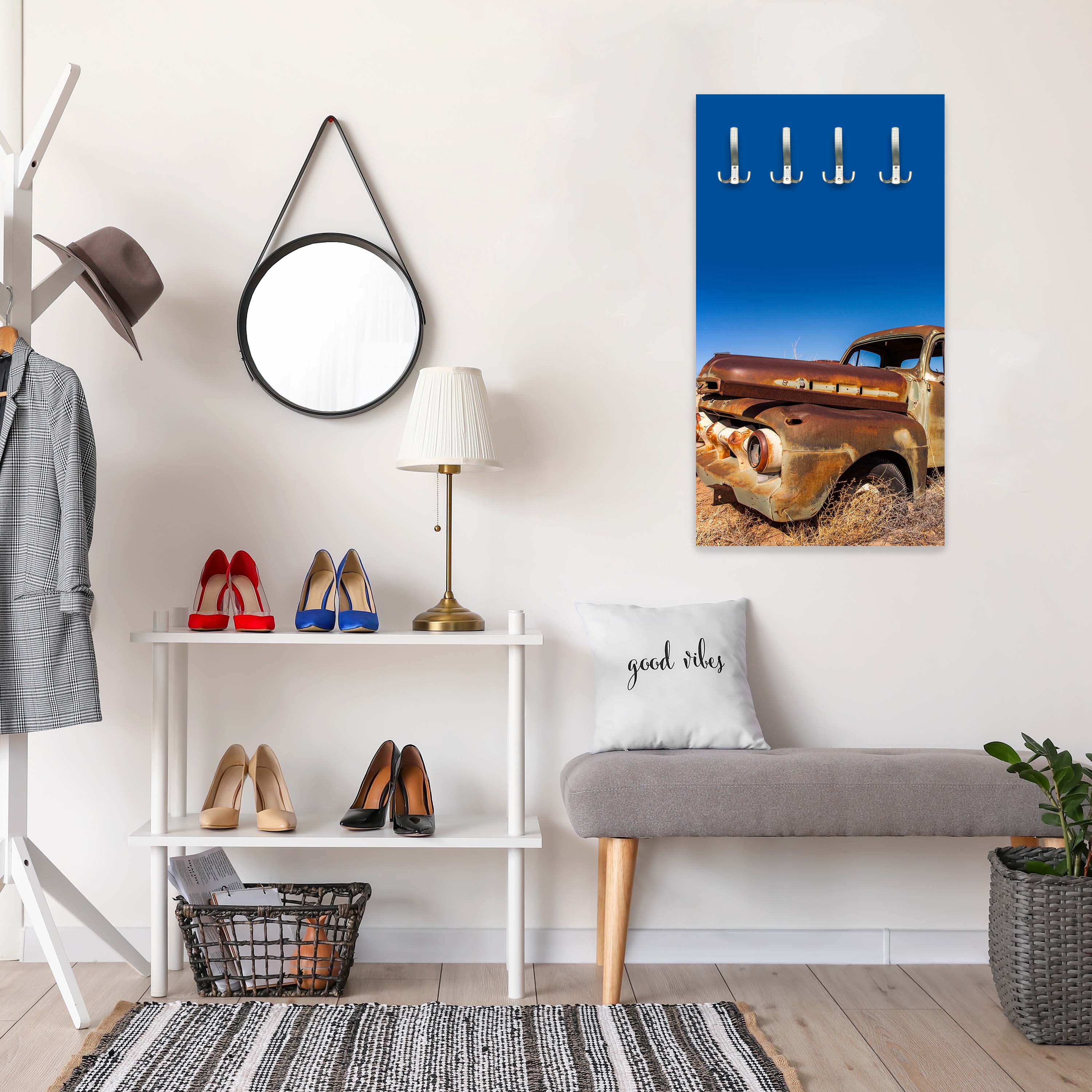 Garderobe Alter Picup in der Wüste M0407 entdecken - Bild 3 Garderobe Alter Picup in der Wüste M0407 entdecken - Bild 3