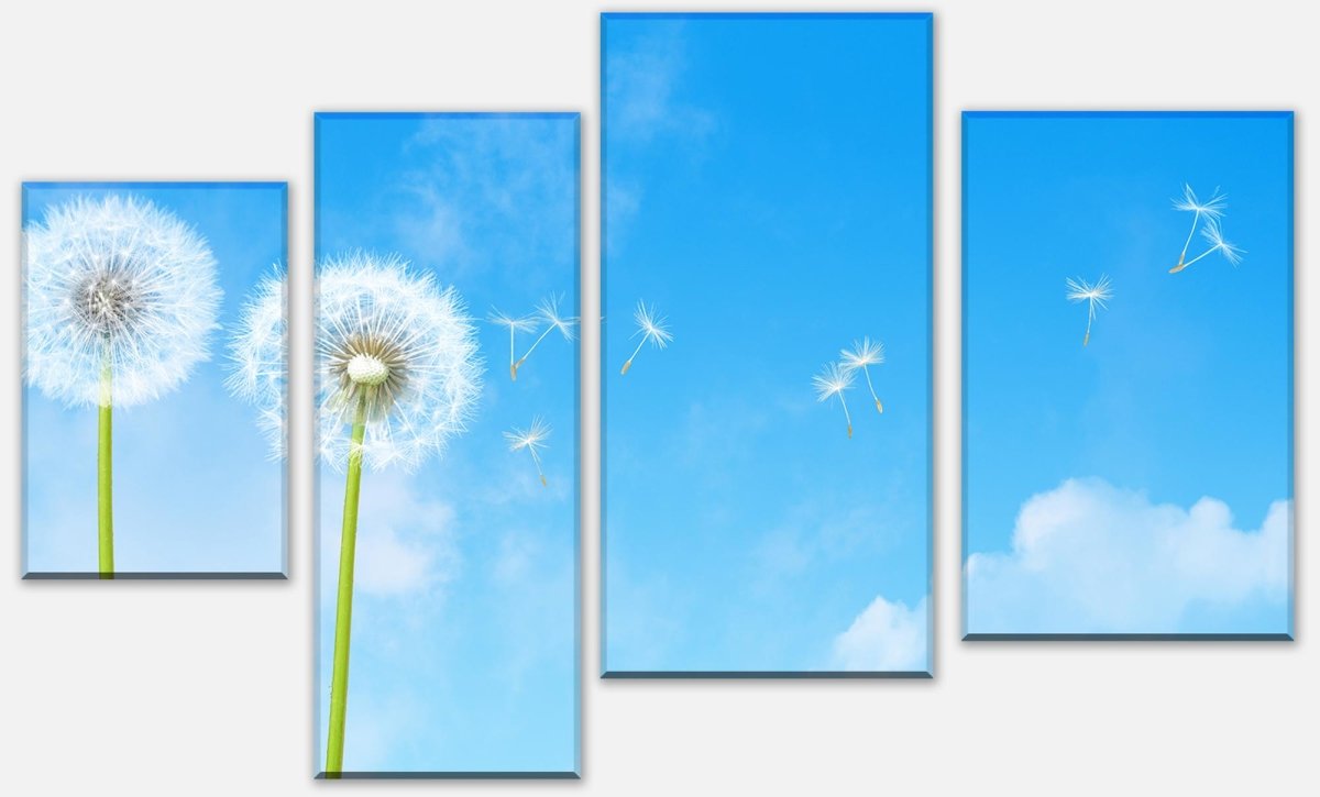 Leinwandbild Mehrteiler Pusteblumen M0416 Leinwandbild Mehrteiler Pusteblumen M0416