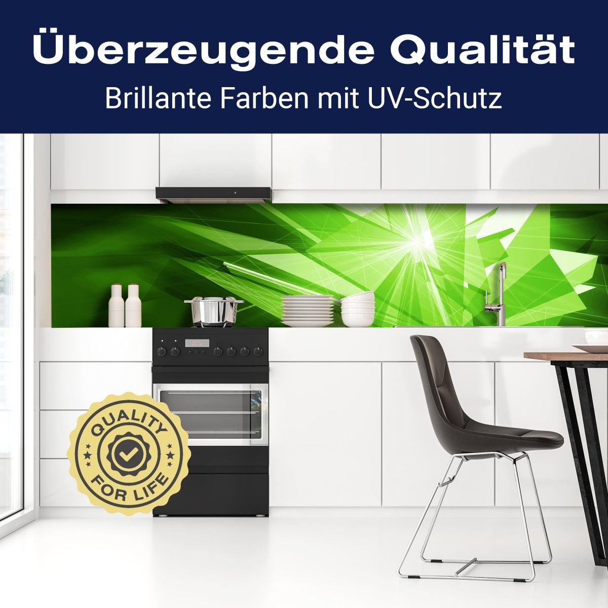 Küchenrückwand Grüne Dynamik M0425 entdecken - Bild 2 Küchenrückwand Grüne Dynamik M0425 entdecken - Bild 2