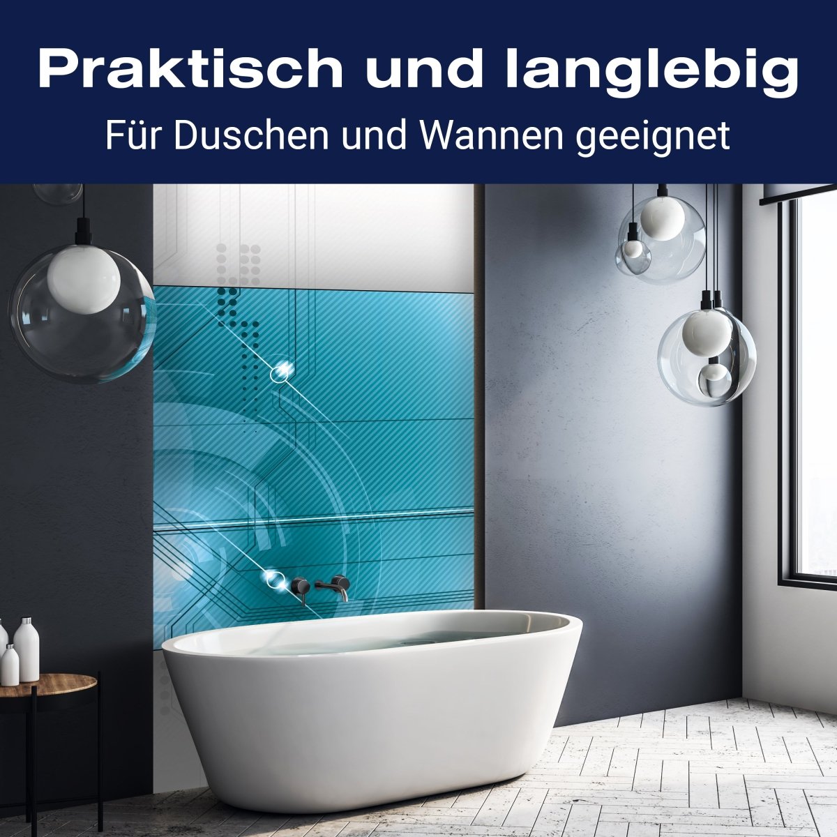 Duschwand Abstrakt Technik 1 M0427 entdecken - Bild 3 Duschwand Abstrakt Technik 1 M0427 entdecken - Bild 3