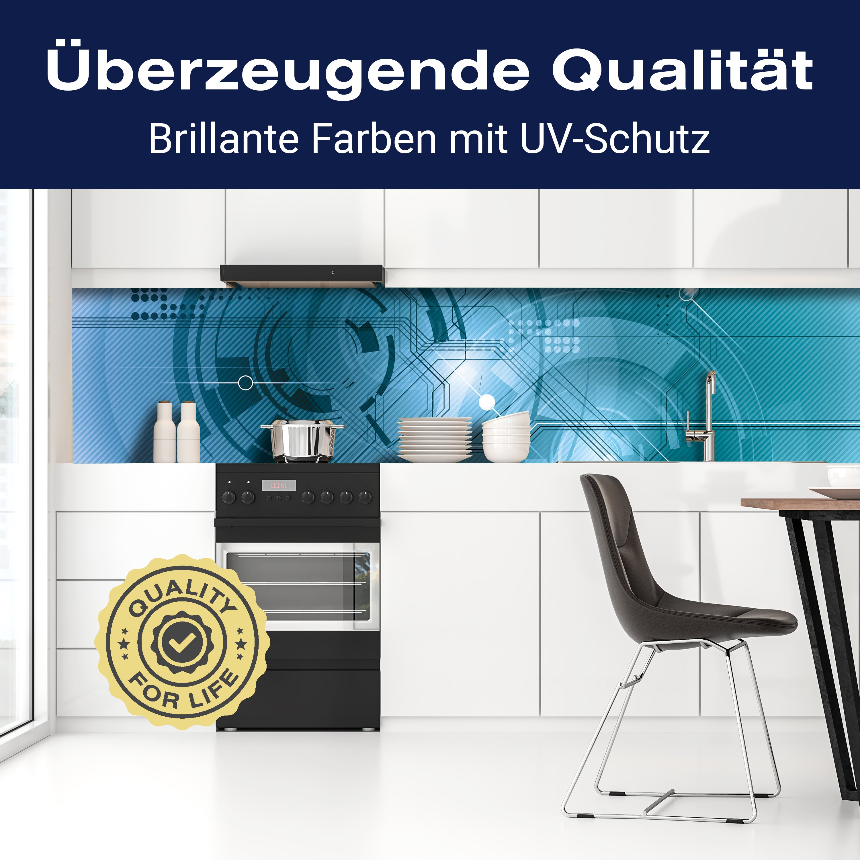 Küchenrückwand Abstrakt Technik 1 M0427 entdecken - Bild 2 Küchenrückwand Abstrakt Technik 1 M0427 entdecken - Bild 2