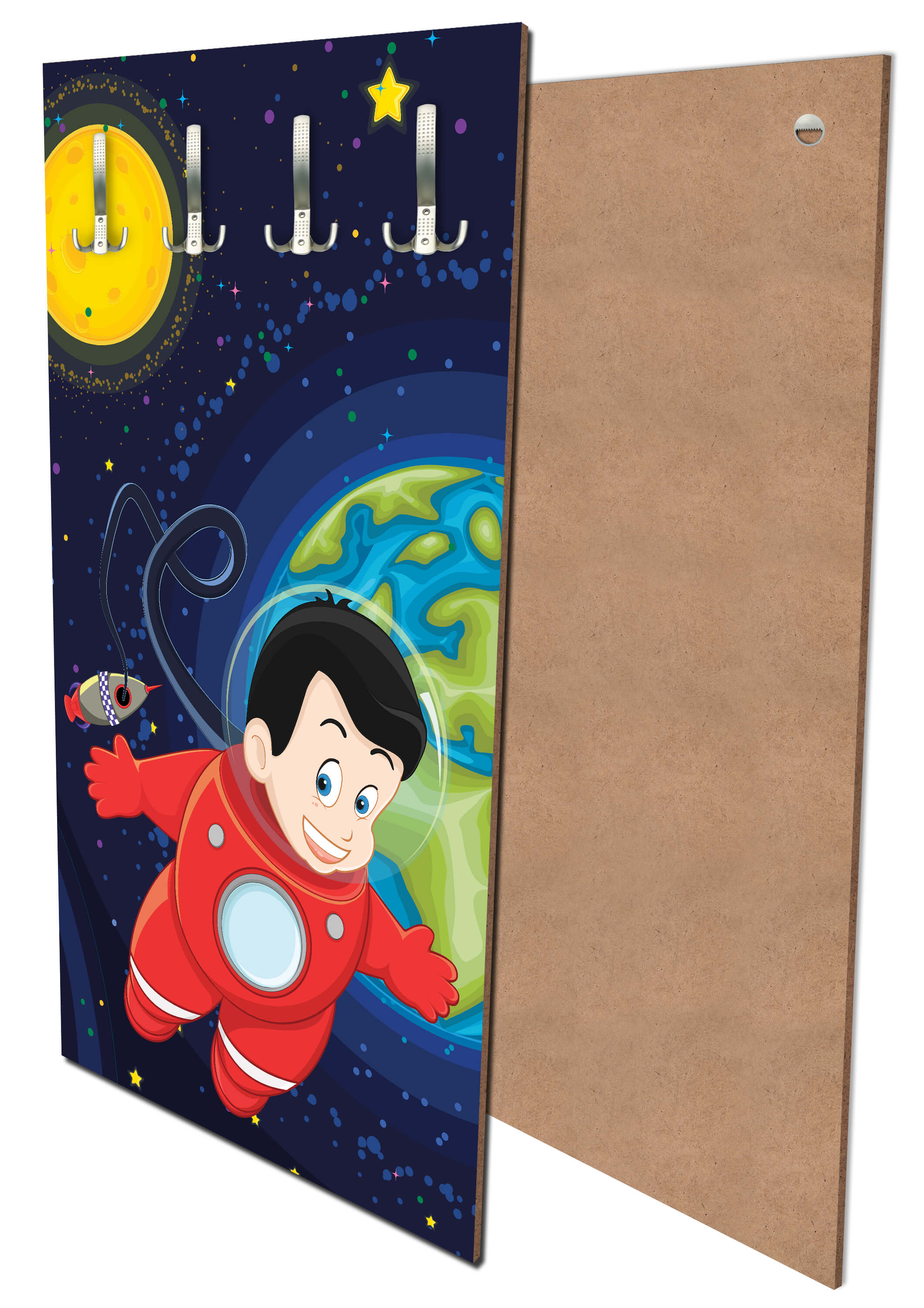 Garderobe Junge im Weltall M0430 entdecken - Bild 1 Garderobe Junge im Weltall M0430 entdecken - Bild 1